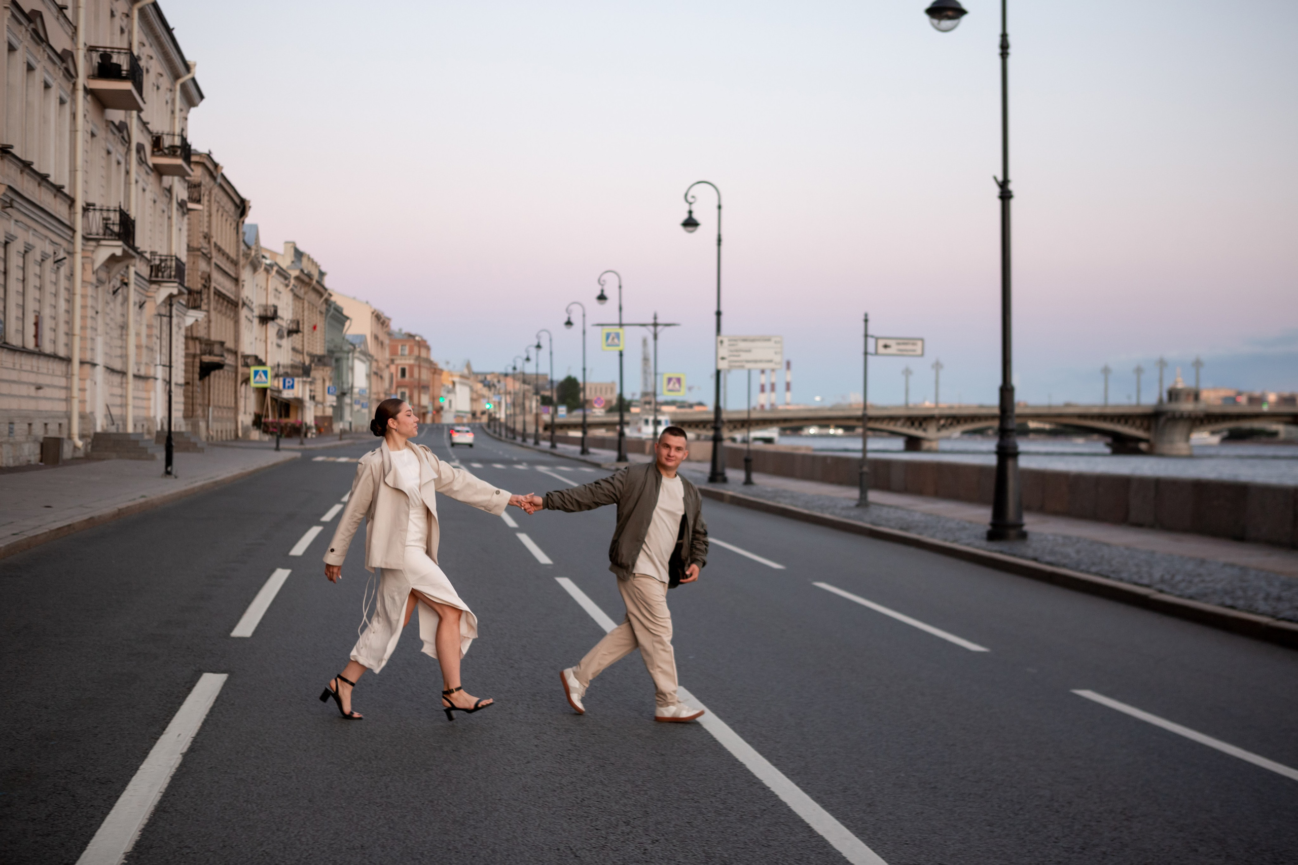 Фотопрогулка на рассвете в Петербурге