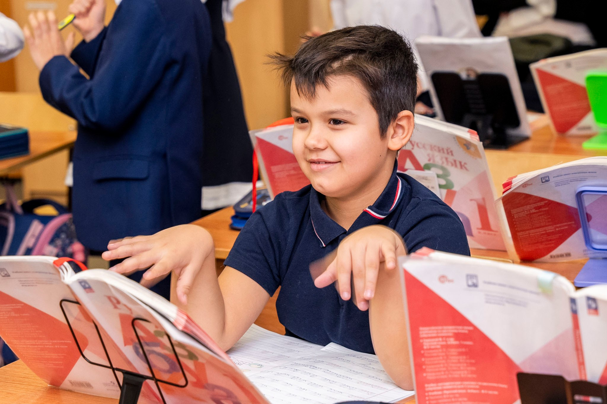 Открытый урок в 1 классе. Фотограф Юлия Попова