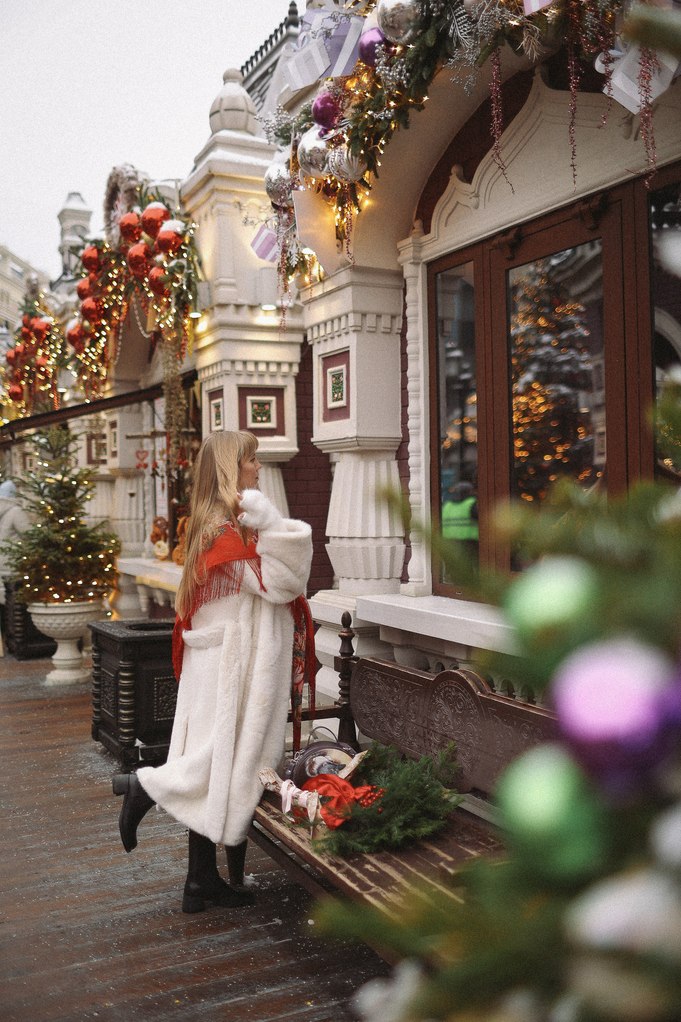 Новогодняя фотосессия на Гум Ярмарке. Фотограф Владимир Москва