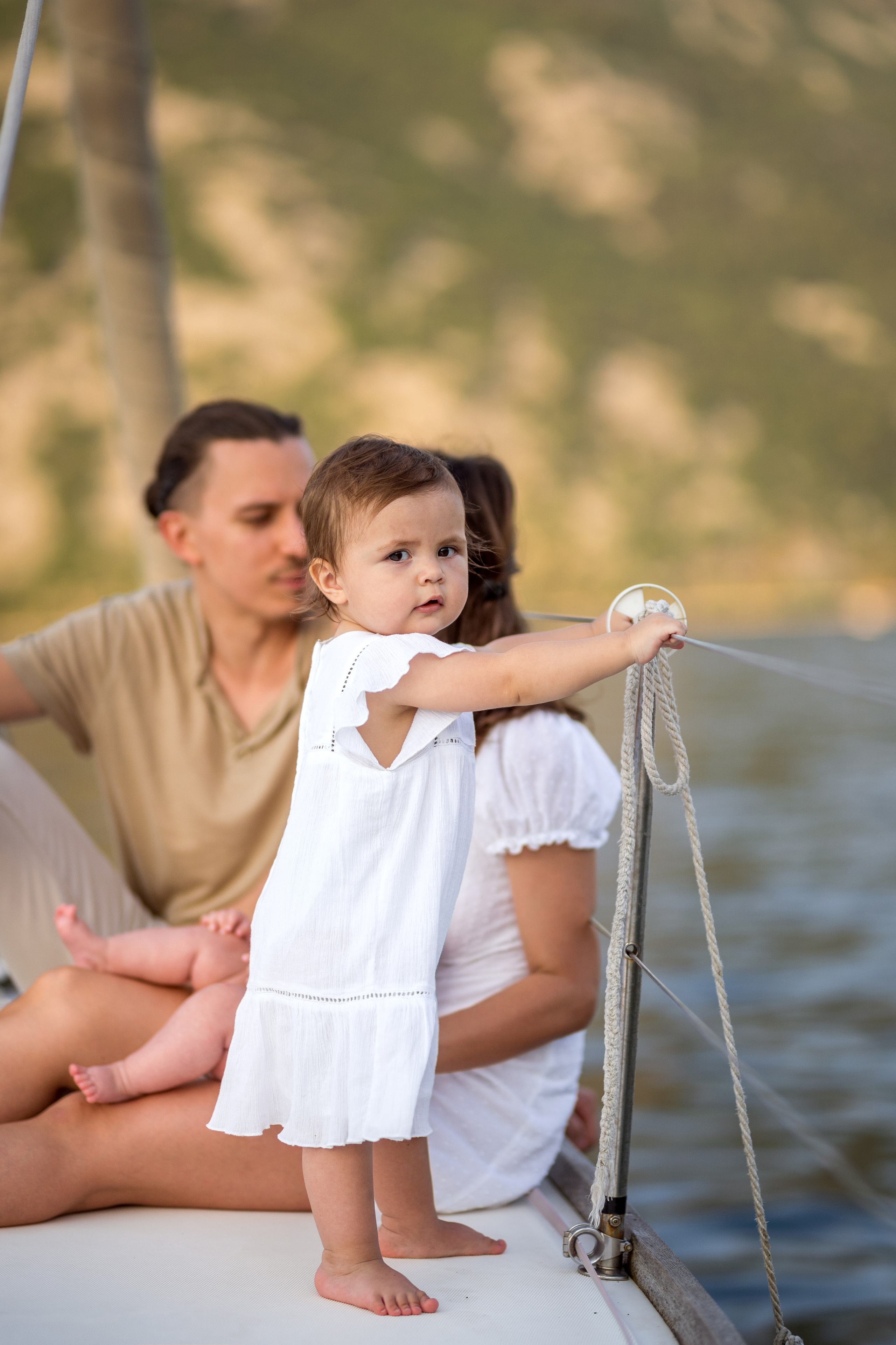 Family photo session on a yacht Montenegro. Kate Khaldeeva photographer in Saratov