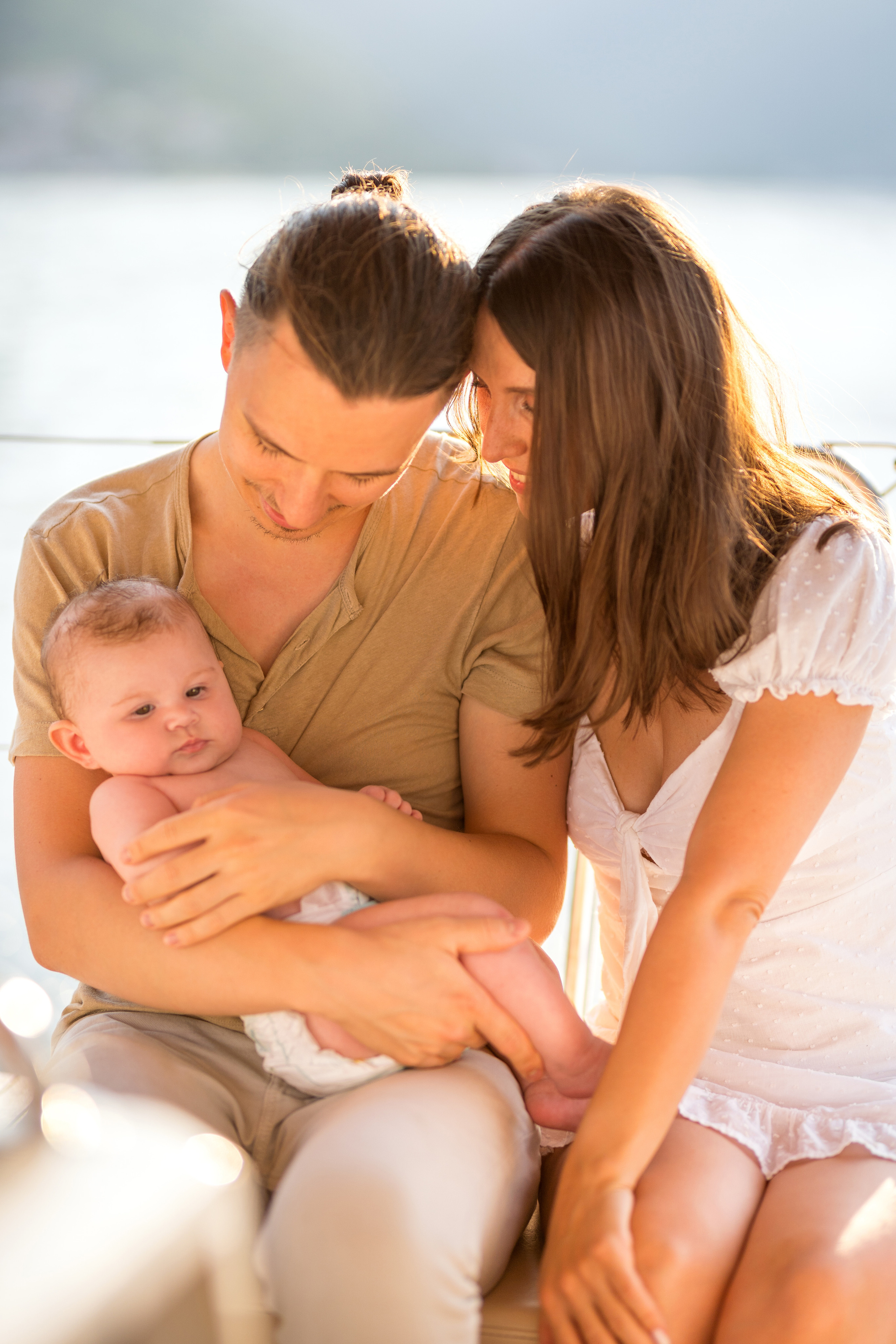 Family photoshoot on a yacht in the Bay of Kotor, Montenegro. Kate Khaldeeva photographer in Saratov