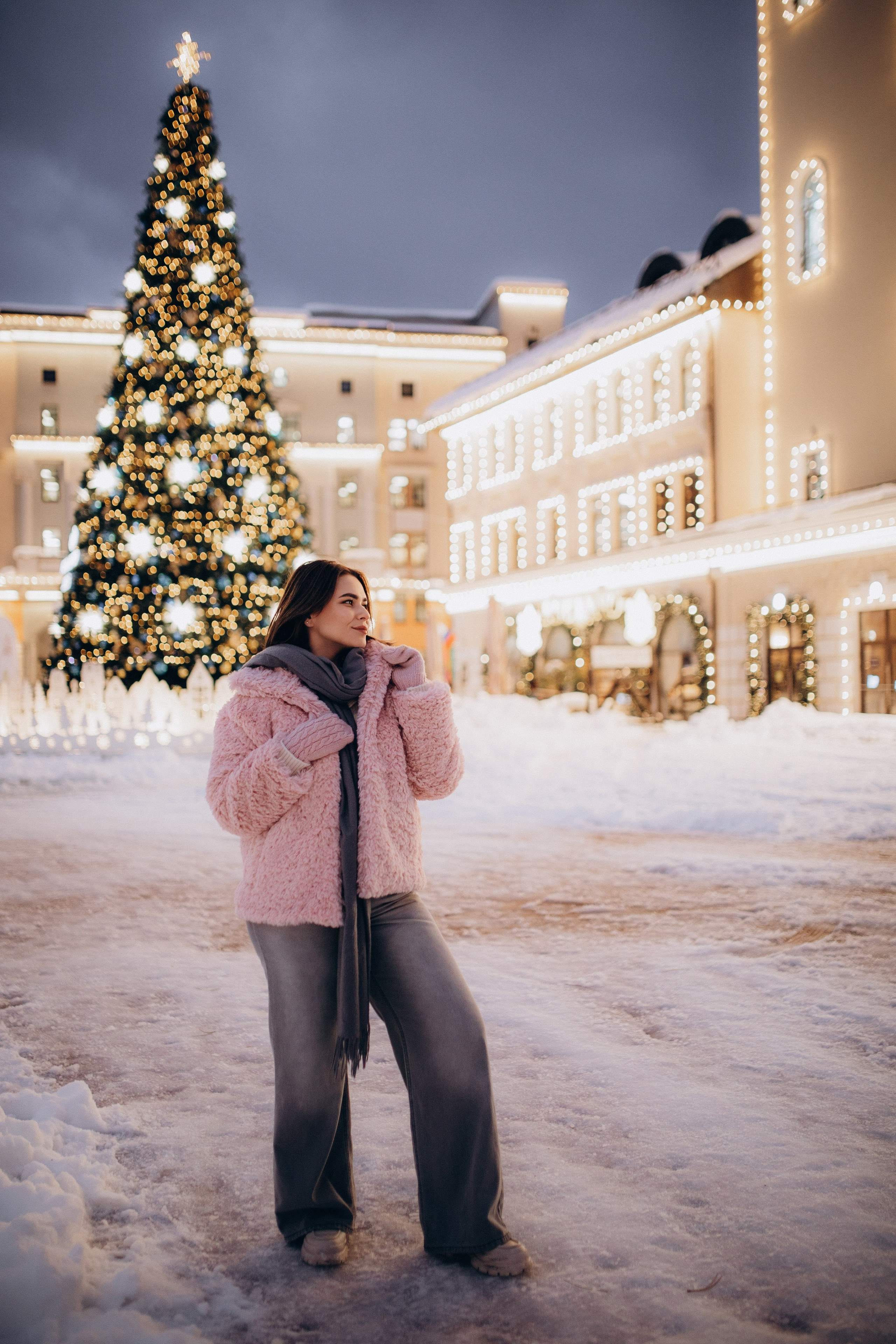 Зимняя прогулка на Розе Хутор с Кристиной. Фотограф Елизавета Балакир
