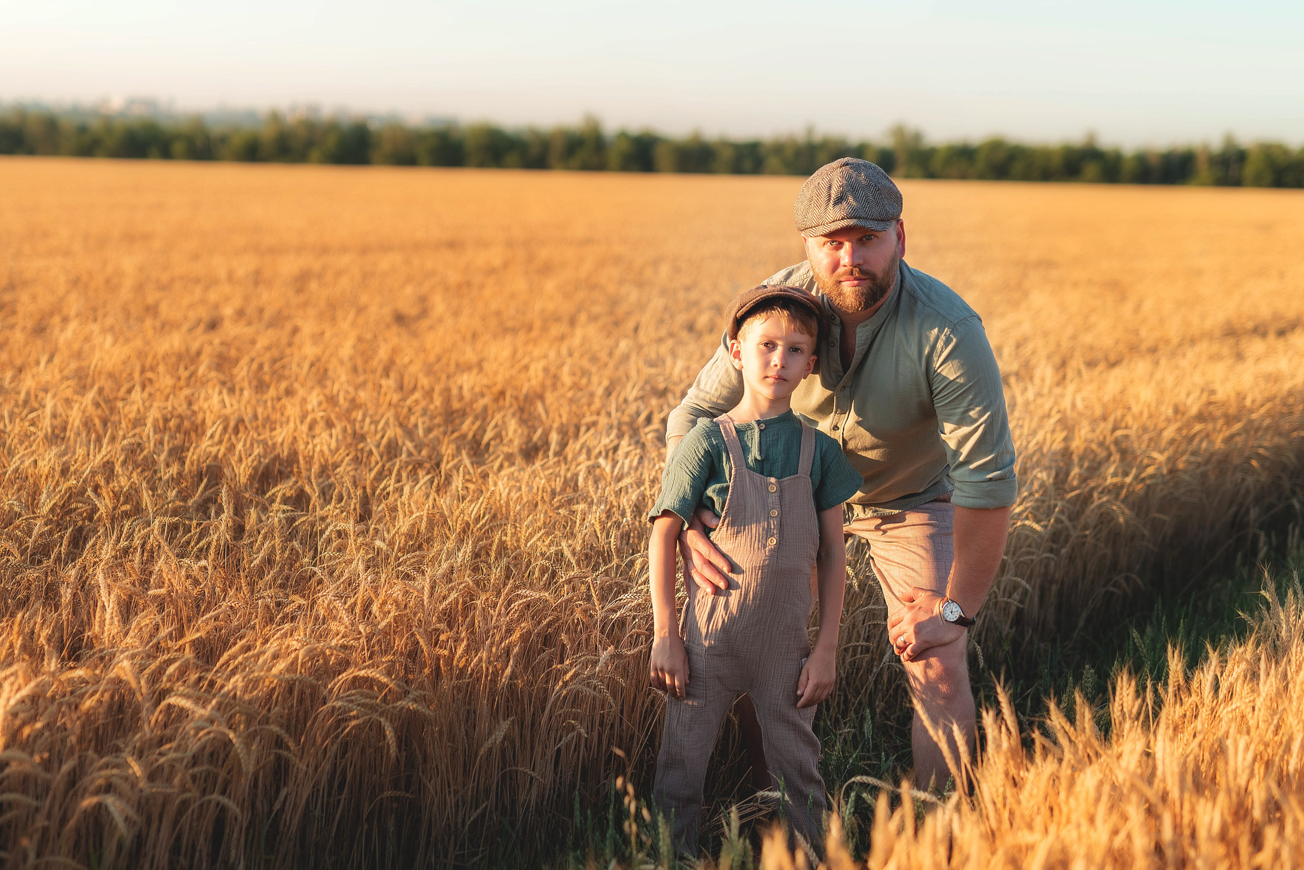 Фотосессия в пшеничном поле. Семейный, детский фотограф в Воронеже Анна Никитина