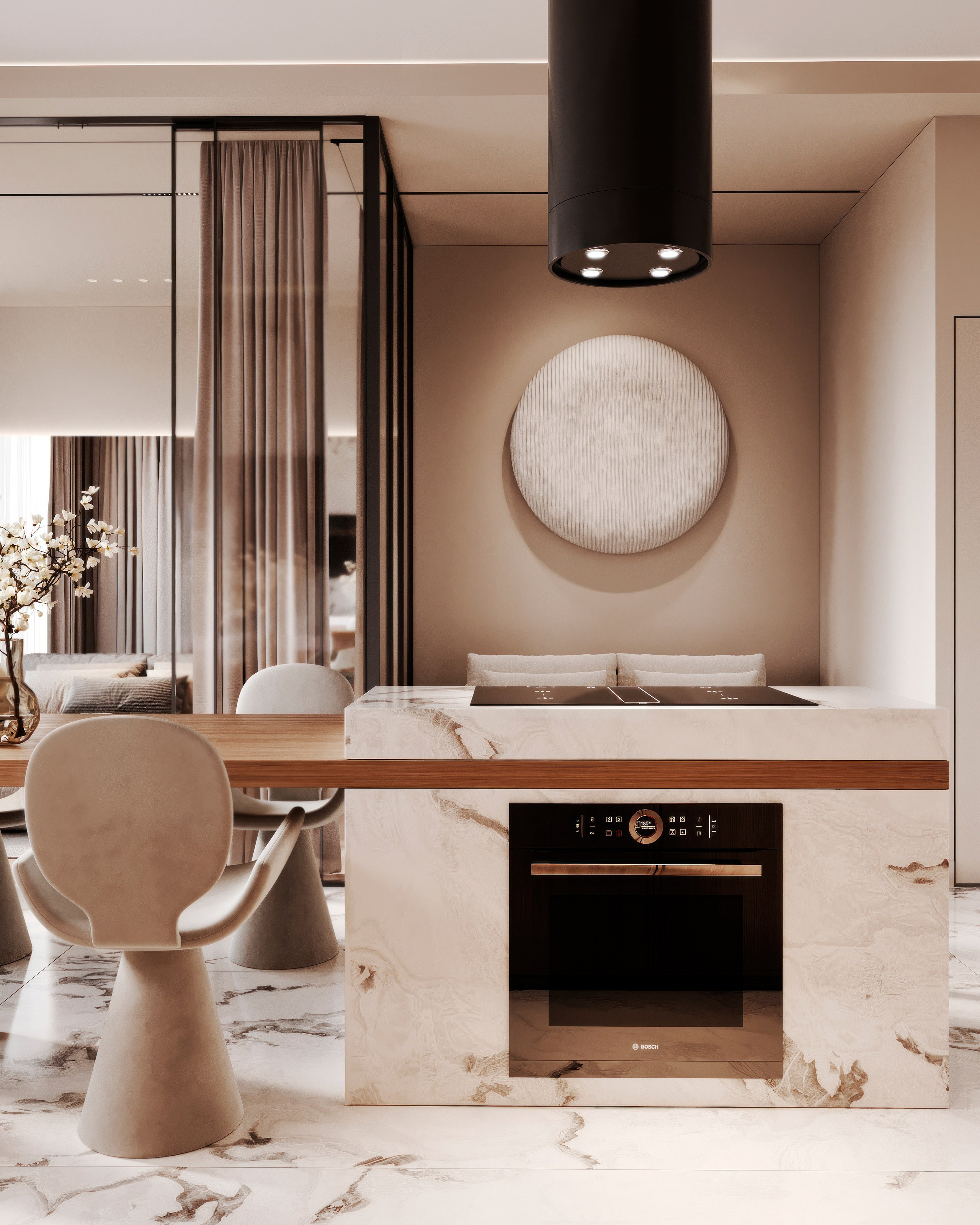 Nevsky apartment. Визуализация интерьера Corsa Render