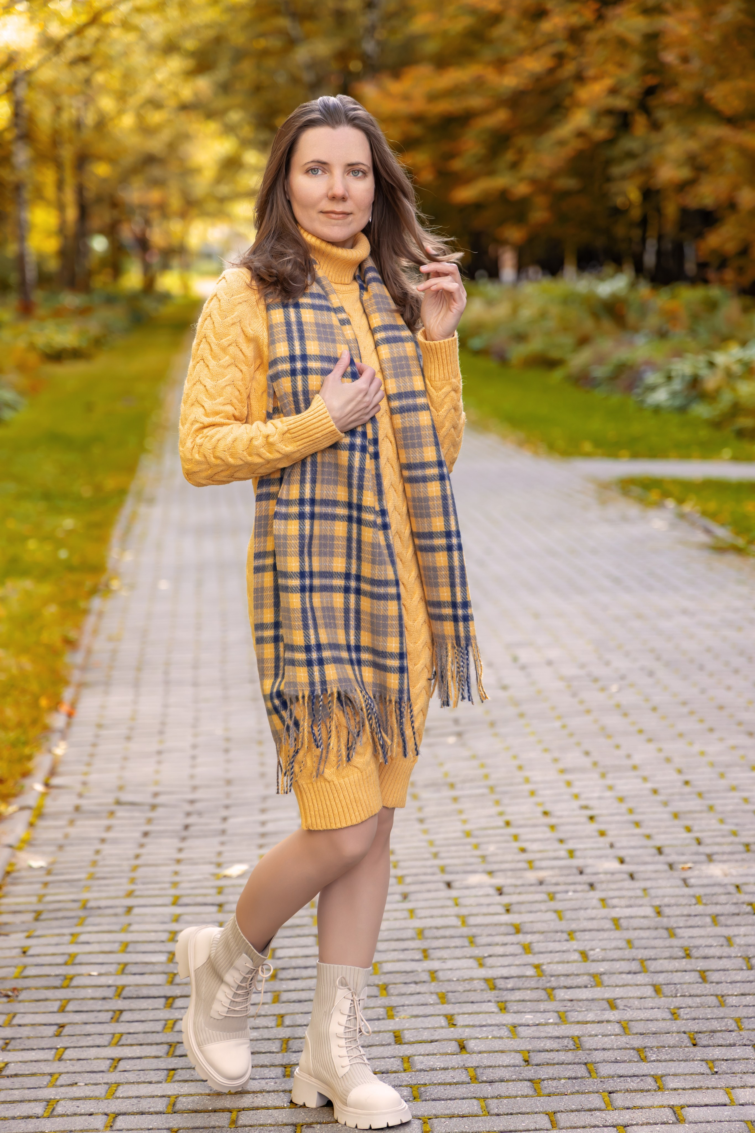 Жёлтая осень и ретро-велосипед. Репортажный, семейный и студийный фотограф в Москве Демин Алексей