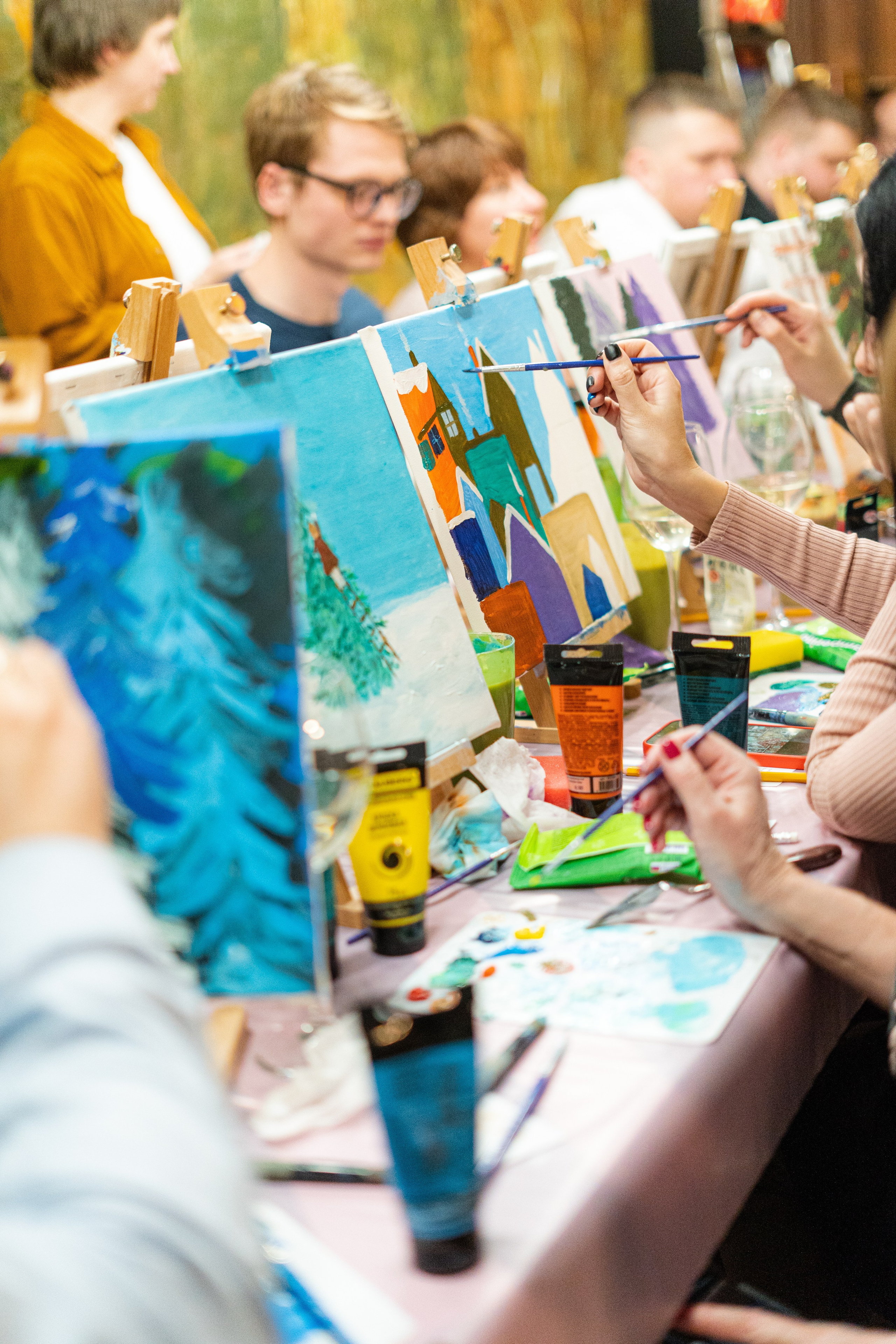 Корпоратив Teach Me Art 2. Портретный фотограф в Москве и Санкт-Петербурге Арина Чех