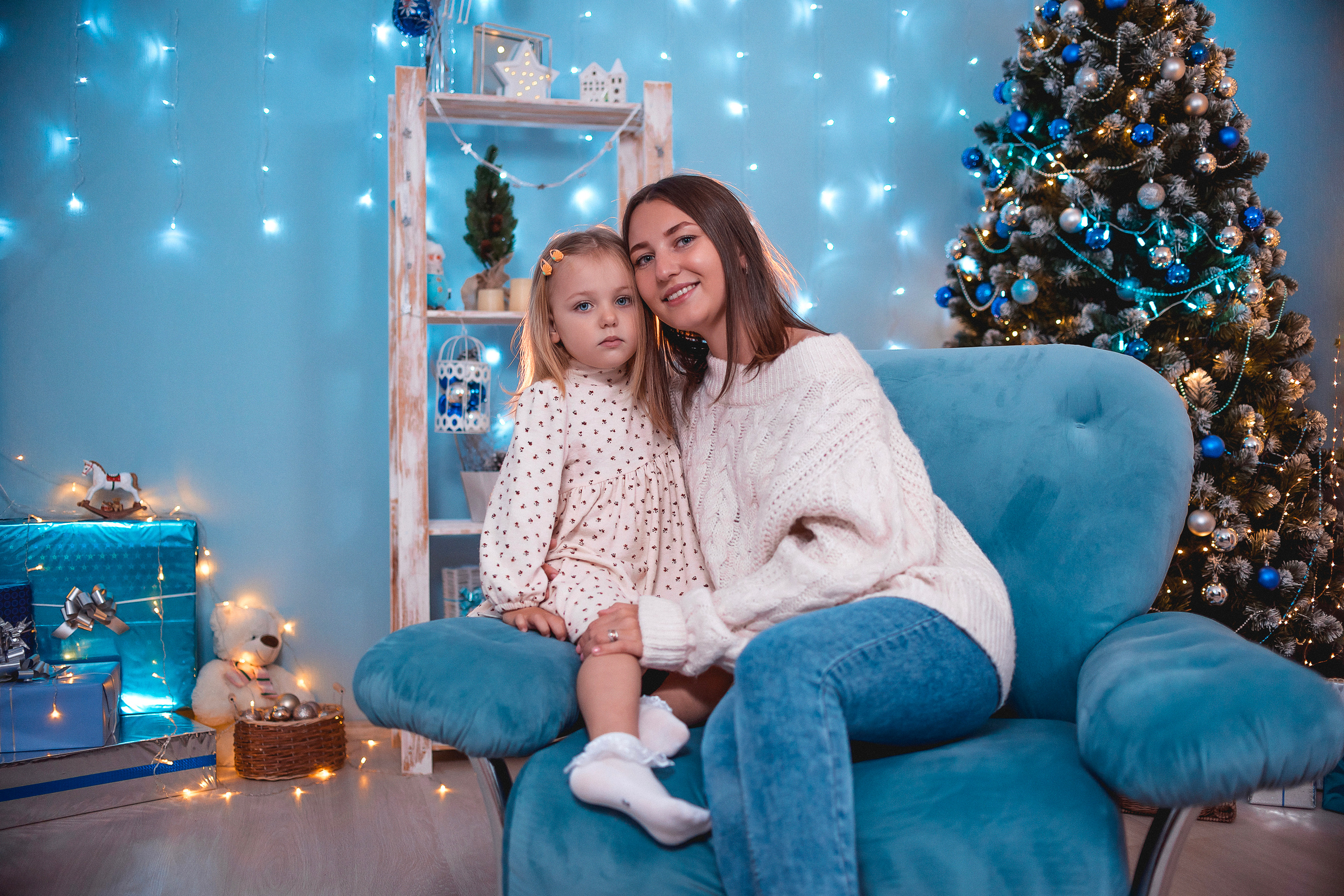 Наташа, Викуся и Алексей — новый 2022. Семейный и детский фотограф Наталья Горда