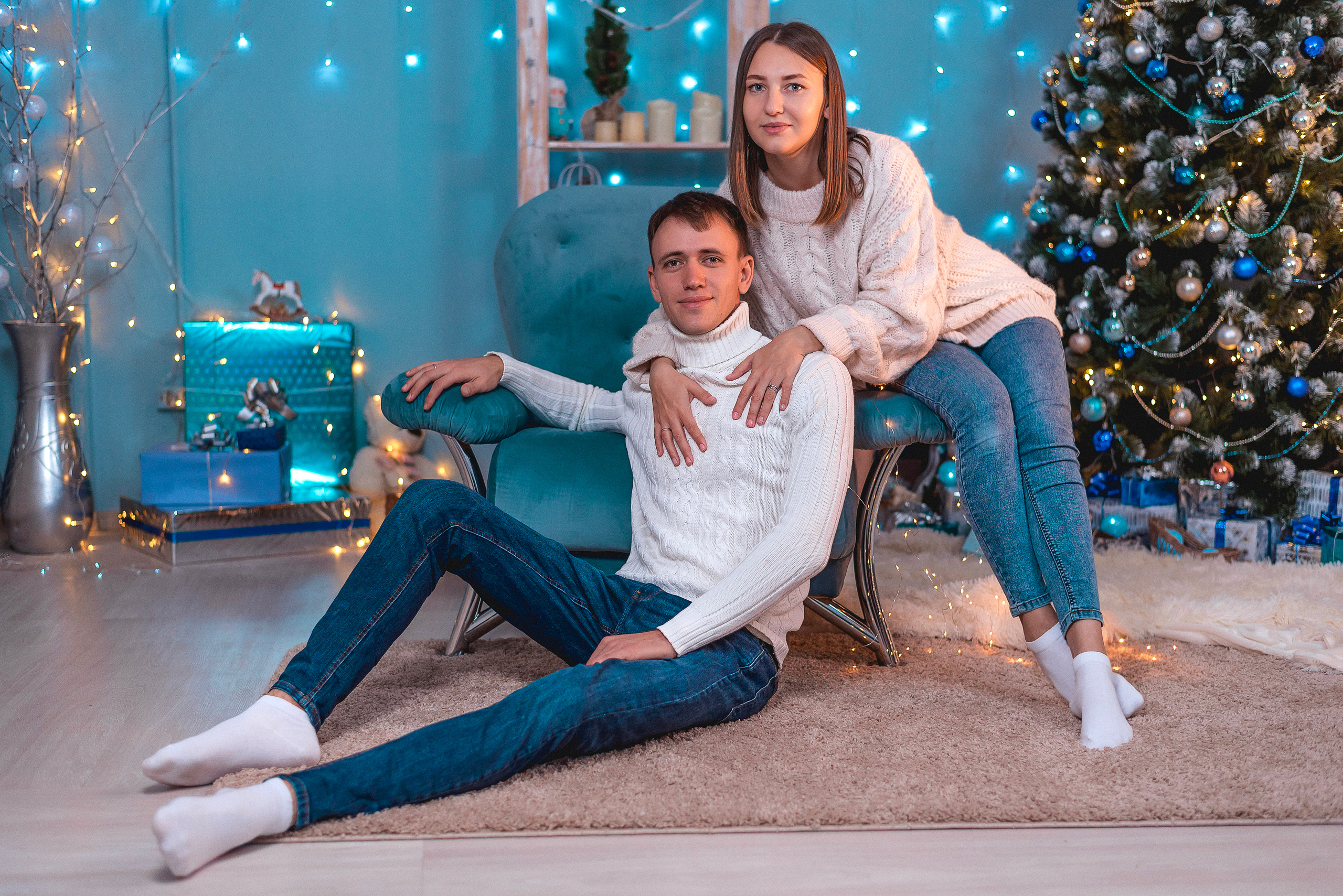 Наташа, Викуся и Алексей — новый 2022. Семейный и детский фотограф Наталья Горда