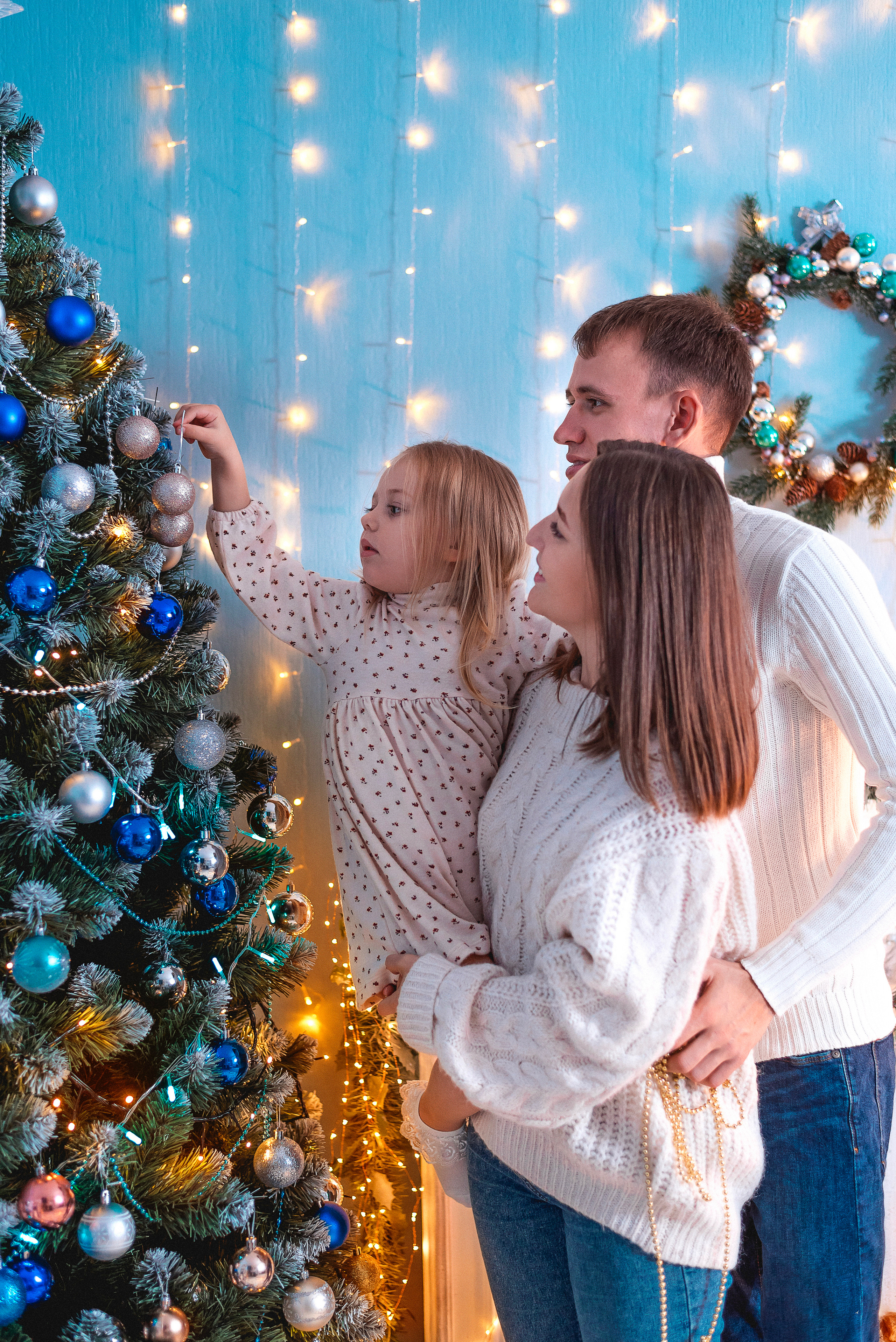 Наташа, Викуся и Алексей — новый 2022. Семейный и детский фотограф Наталья Горда
