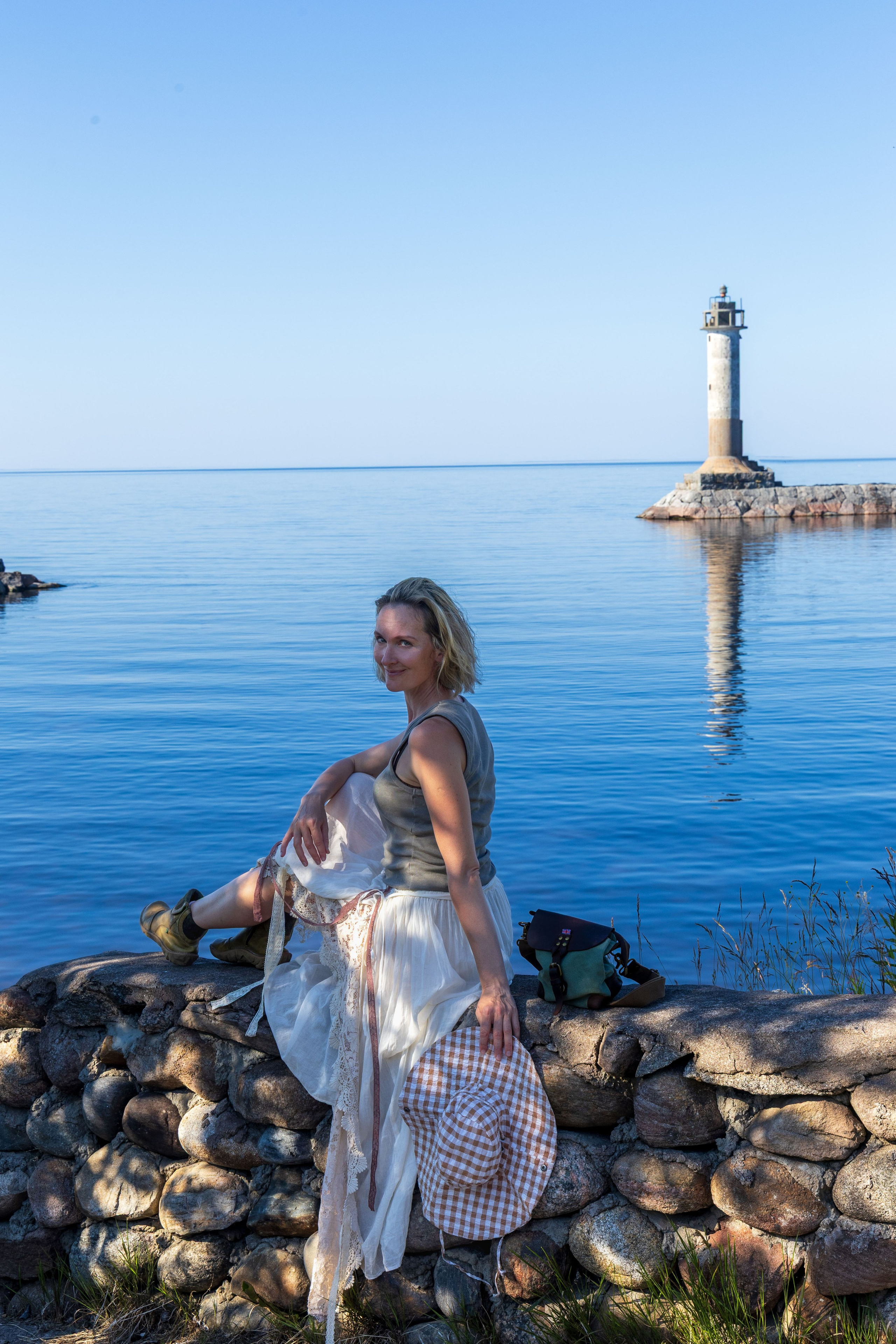 Юля на маяке. Портретный и семейный фотограф Санкт-Петербург