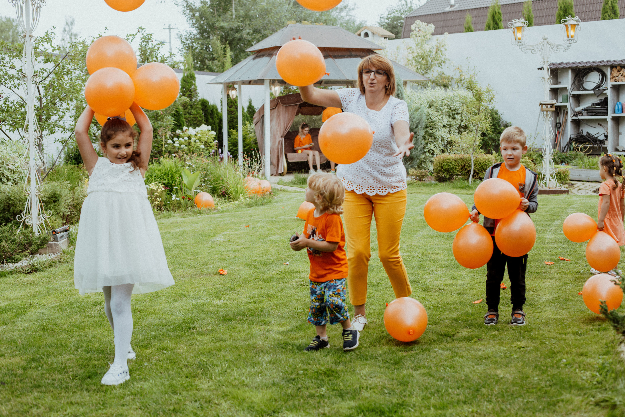 Оранжевое День рождения Мирона. Семейный и детский фотограф в Москве Олеся Сухова
