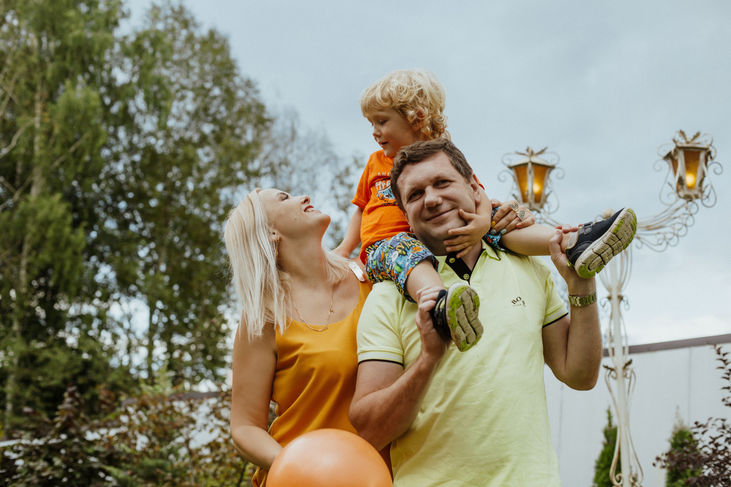 Оранжевое День рождения Мирона. Семейный и детский фотограф в Москве Олеся Сухова