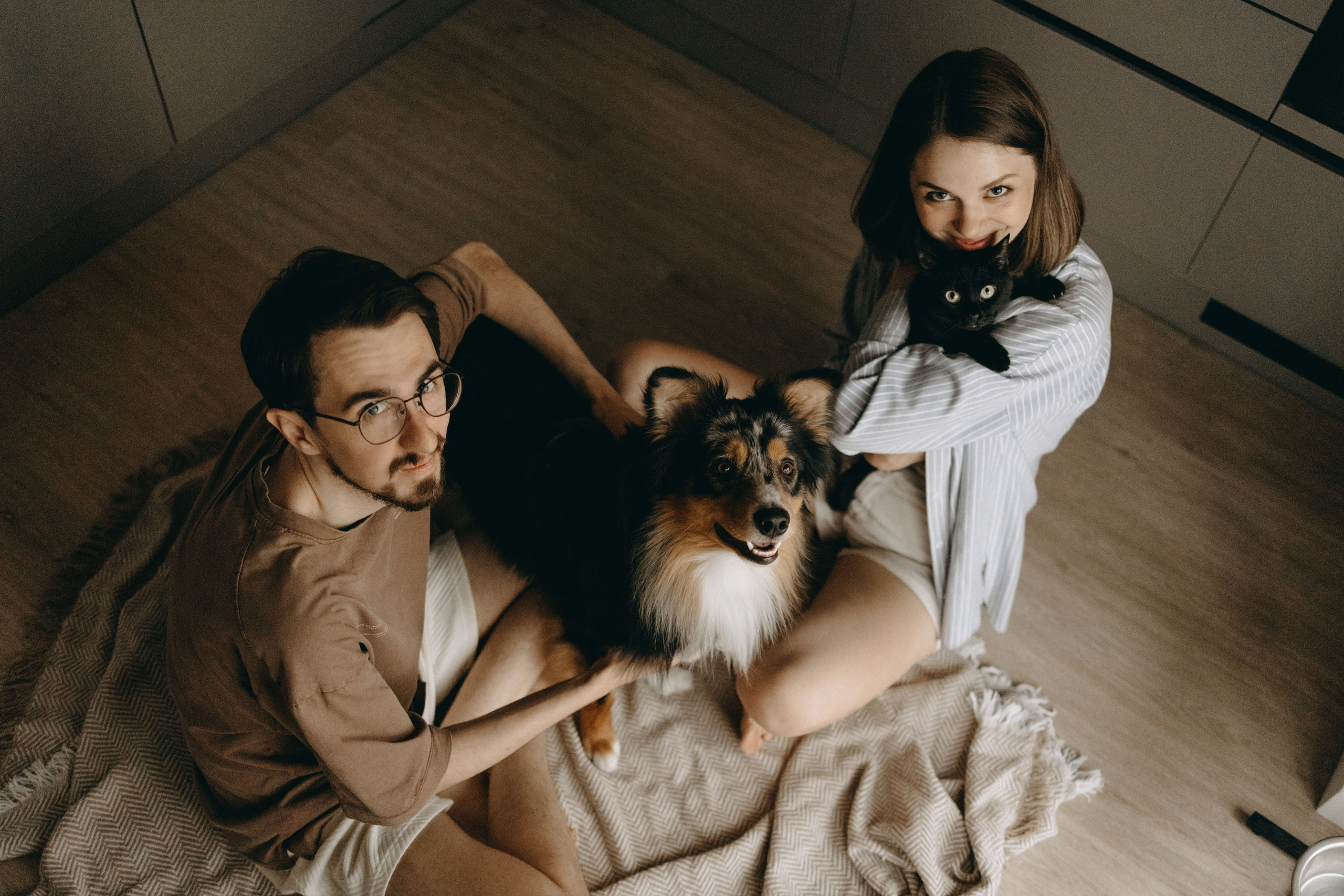 Настя, Никита и их Гром и Мяу. Фотограф — Анималист | Санкт-Петербург