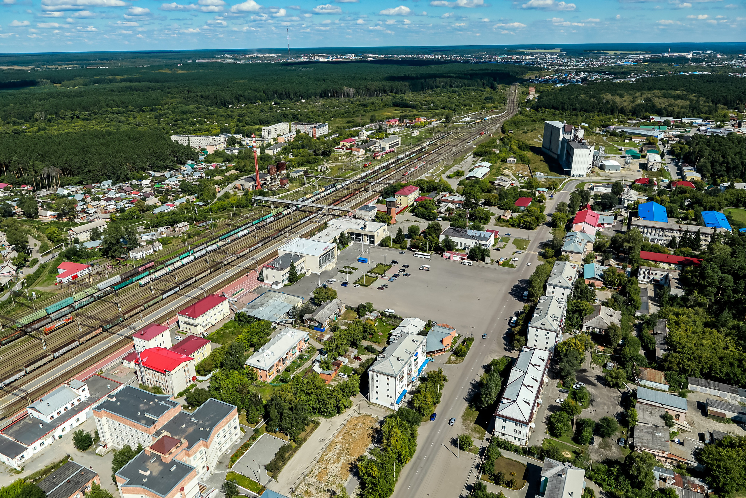 Город с высоты птичьего полёта. Фотограф Андрей Гузеев