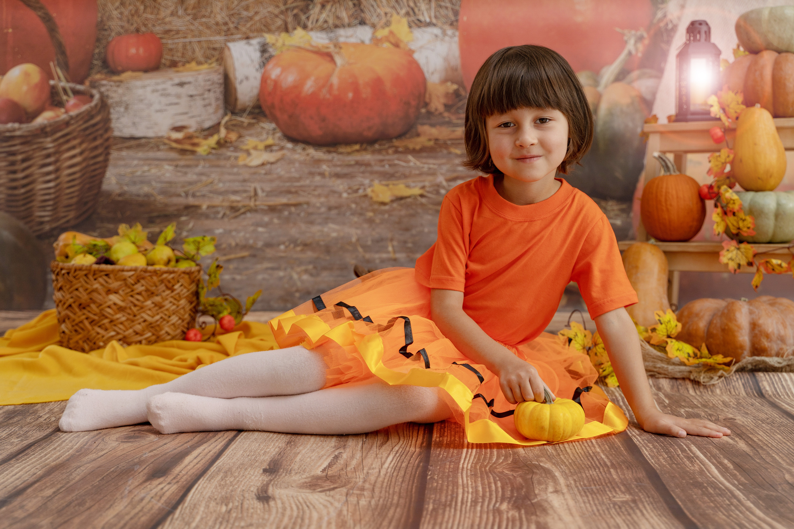 Осенний урожай. Детская выездная фотостудия. Фотограф новорождённых newborn, годовасие