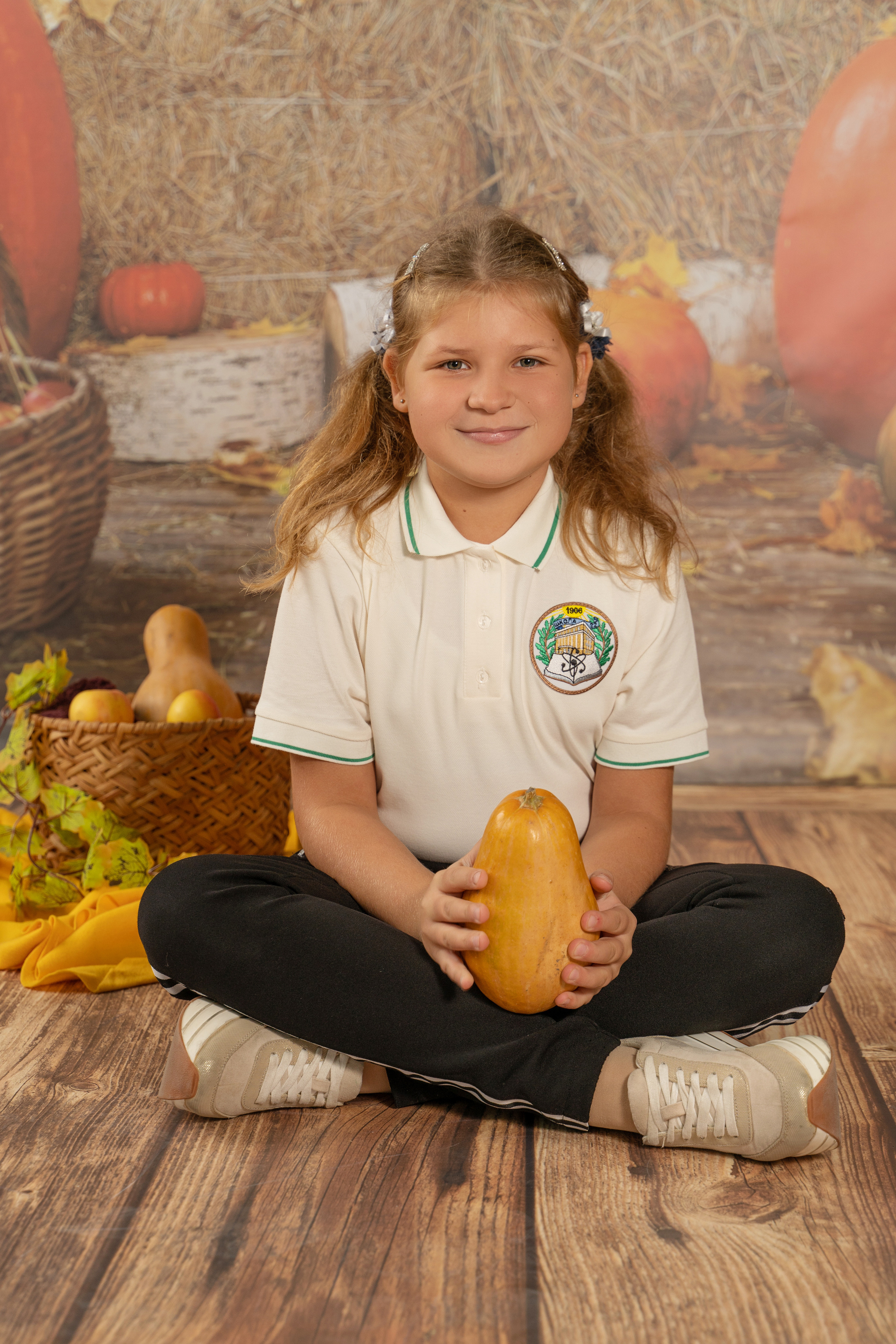 Осенний урожай. Детская выездная фотостудия. Фотограф новорождённых newborn, годовасие