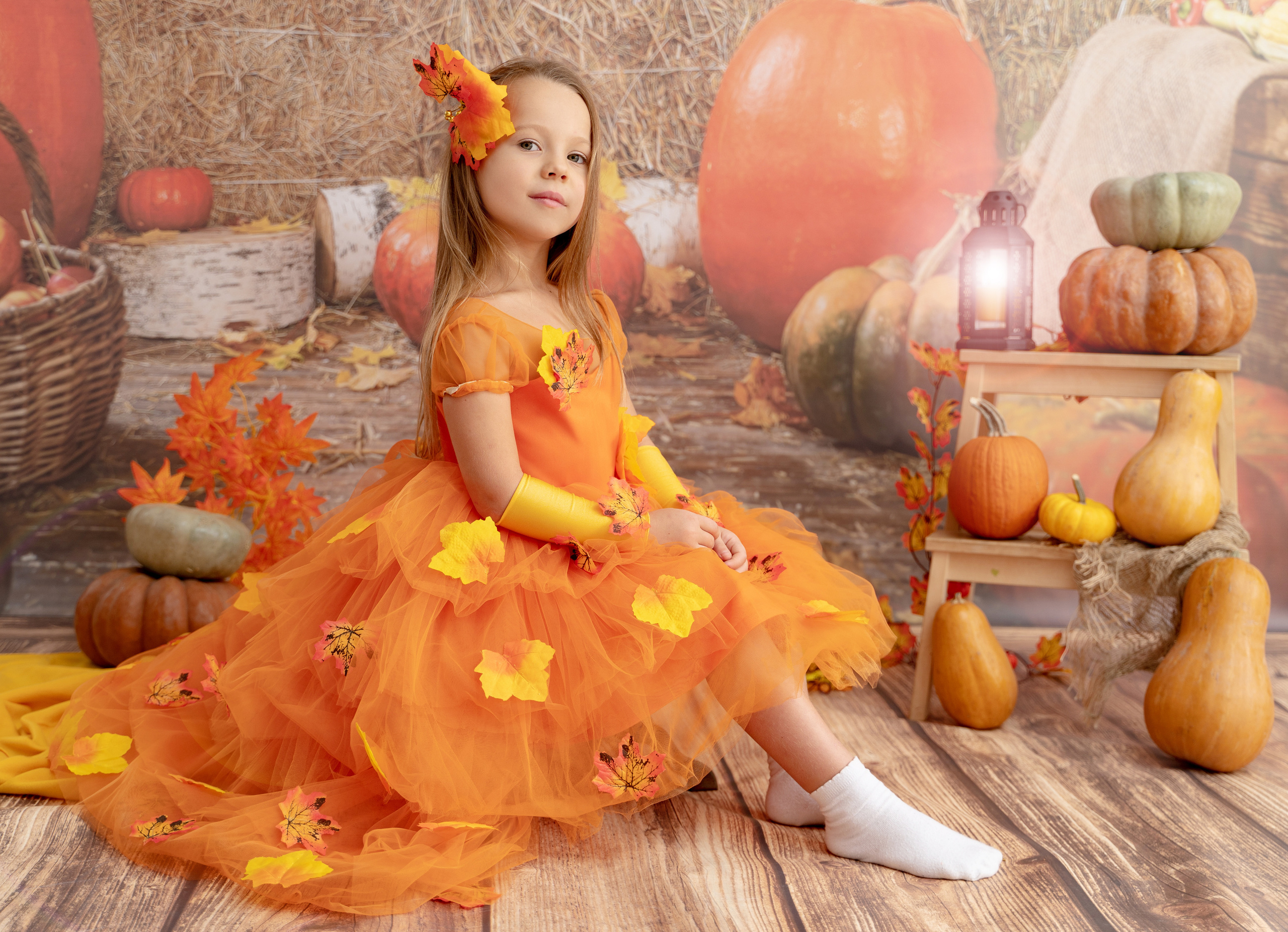 Осенний урожай. Детская выездная фотостудия. Фотограф новорождённых newborn, годовасие