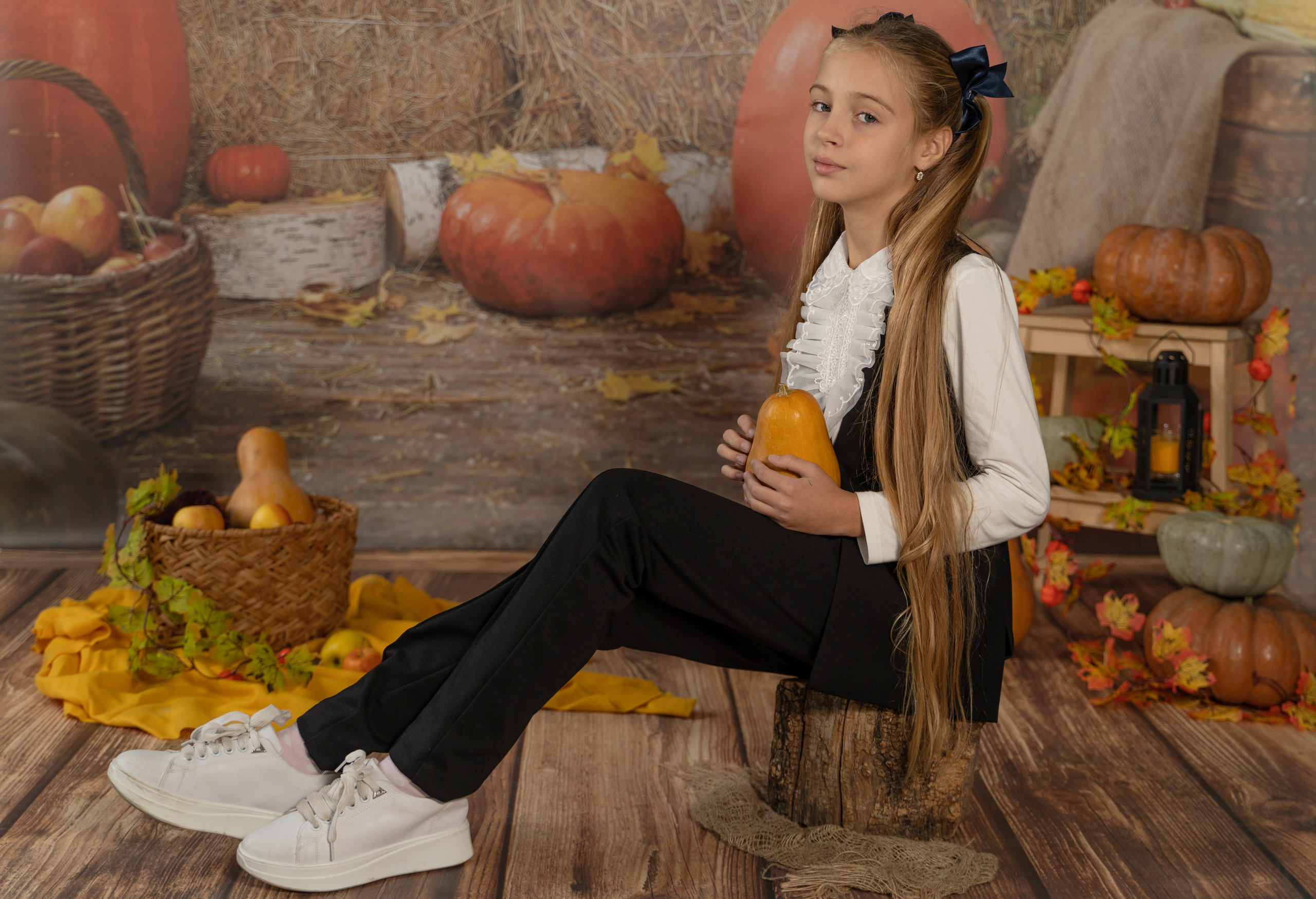 Осенний урожай. Детская выездная фотостудия. Фотограф новорождённых newborn, годовасие