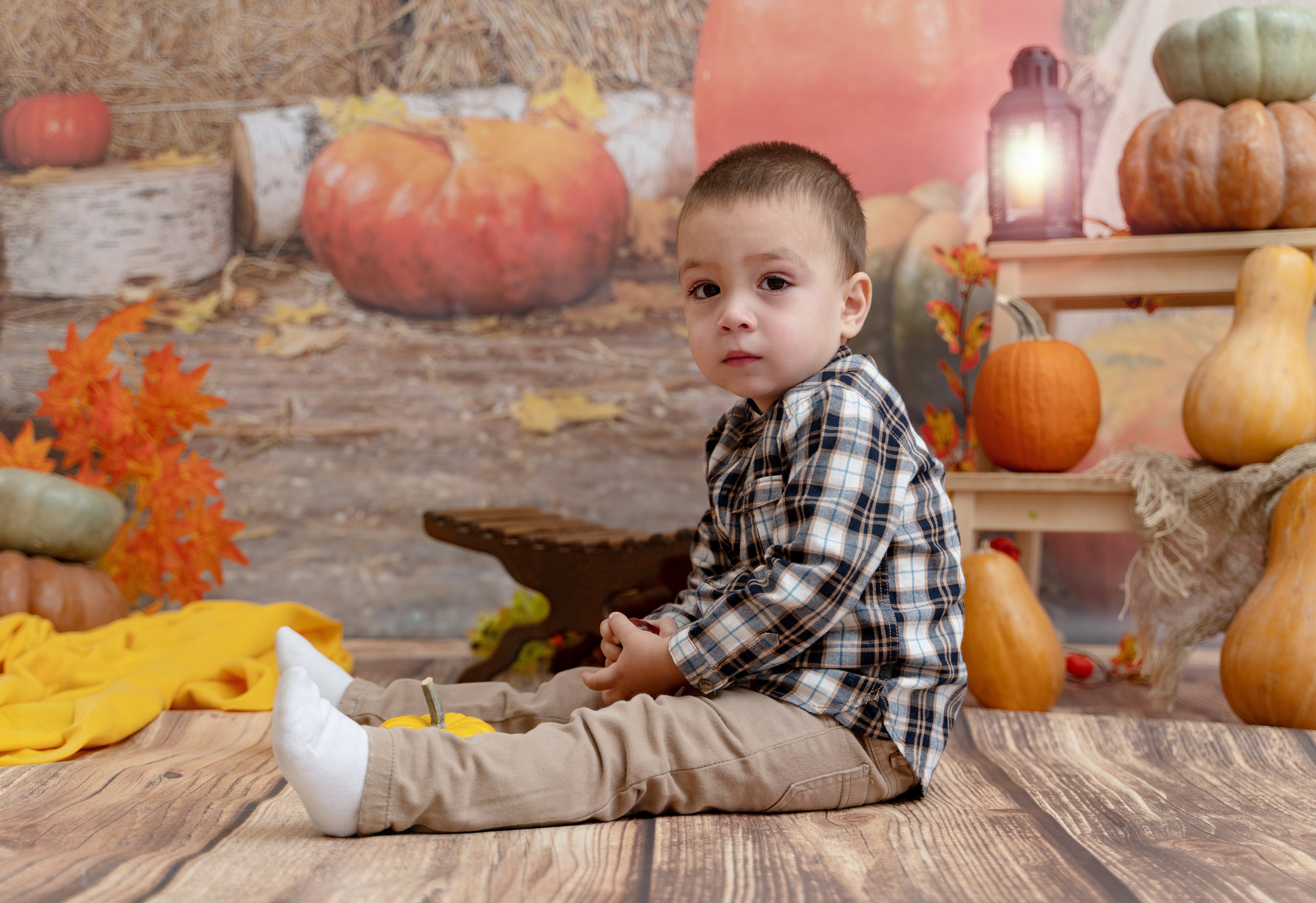 Осенний урожай. Детская выездная фотостудия. Фотограф новорождённых newborn, годовасие
