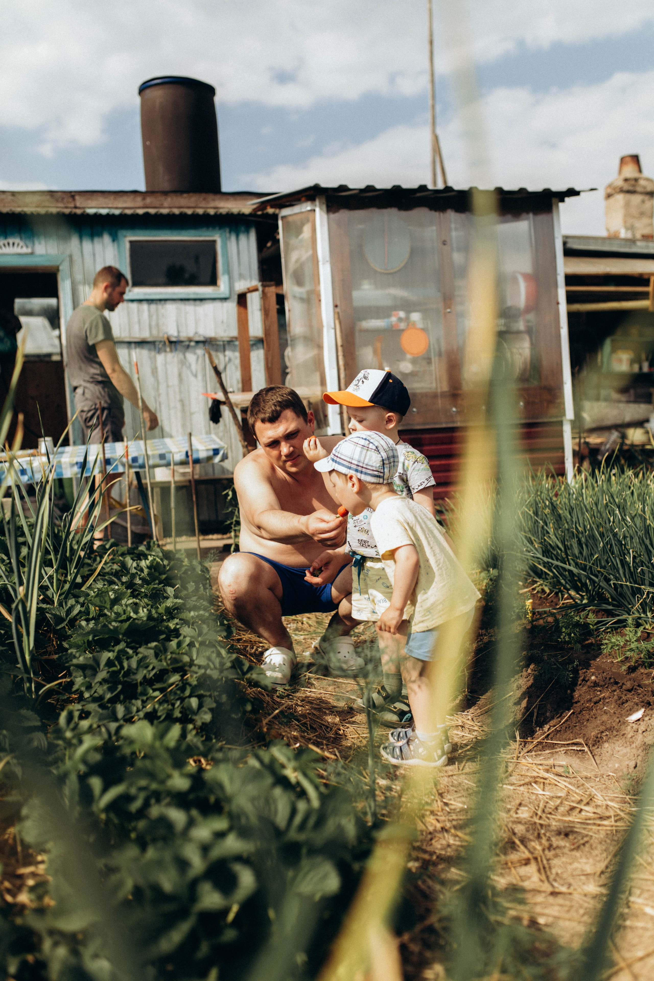 У бабушки в деревне. Фотограф новорожденных Серпухов, Протвино, Москва I Марина Бурмистрова