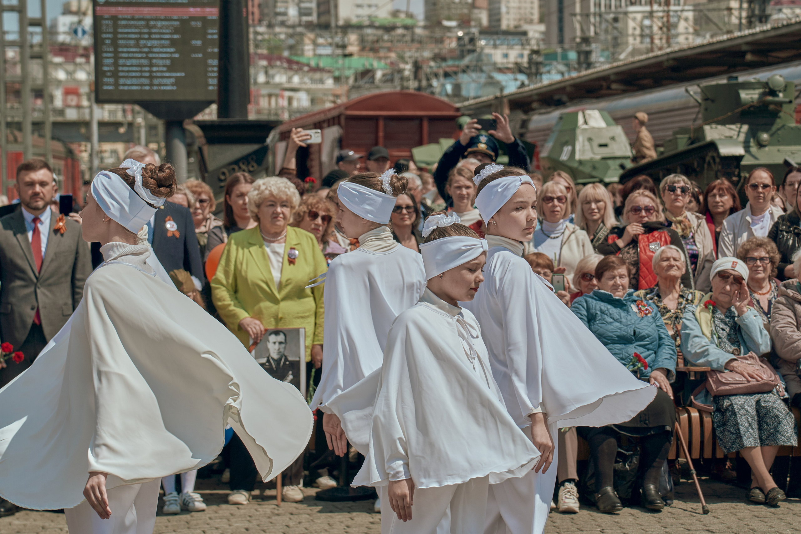 Поезд Победы!. Фотограф во Владивостоке
