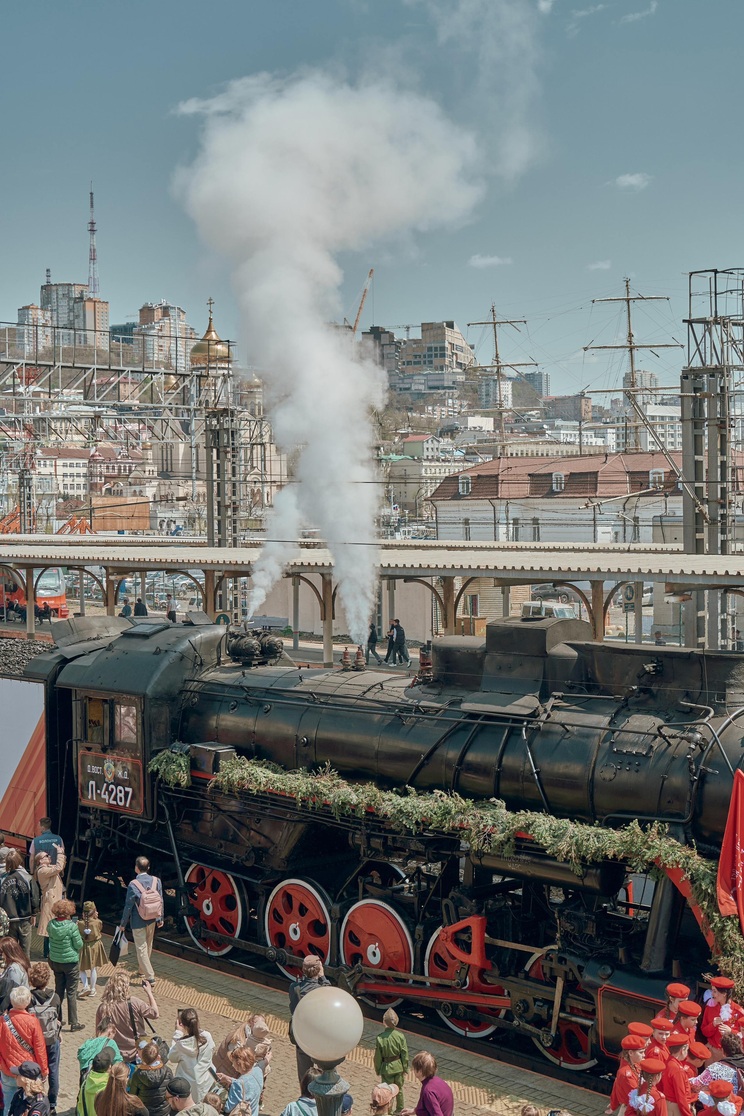 Поезд Победы!. Фотограф во Владивостоке