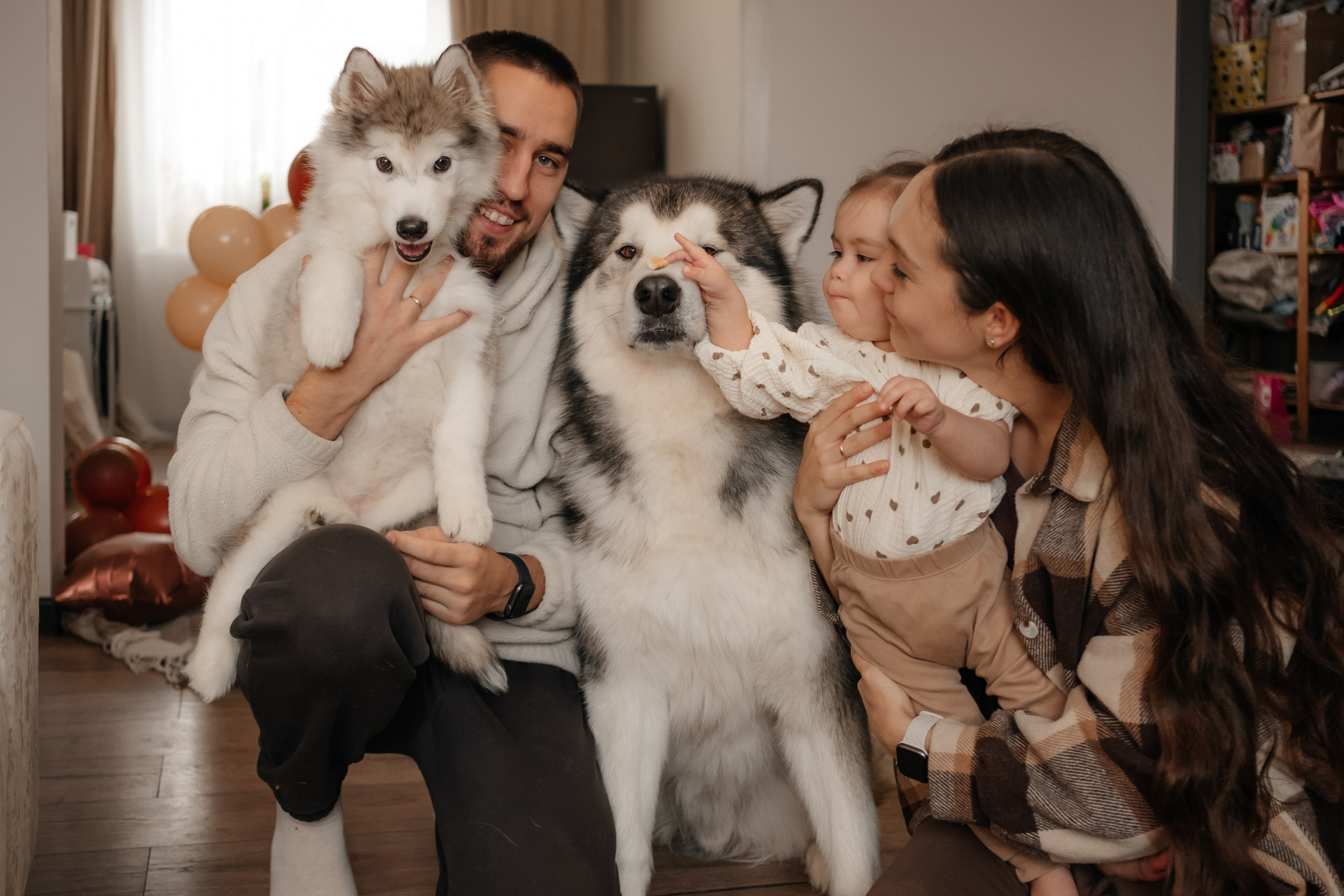 Катя, Саша и Еся | домашняя съемка. Фотограф в Новосибирске Диана Ильиных