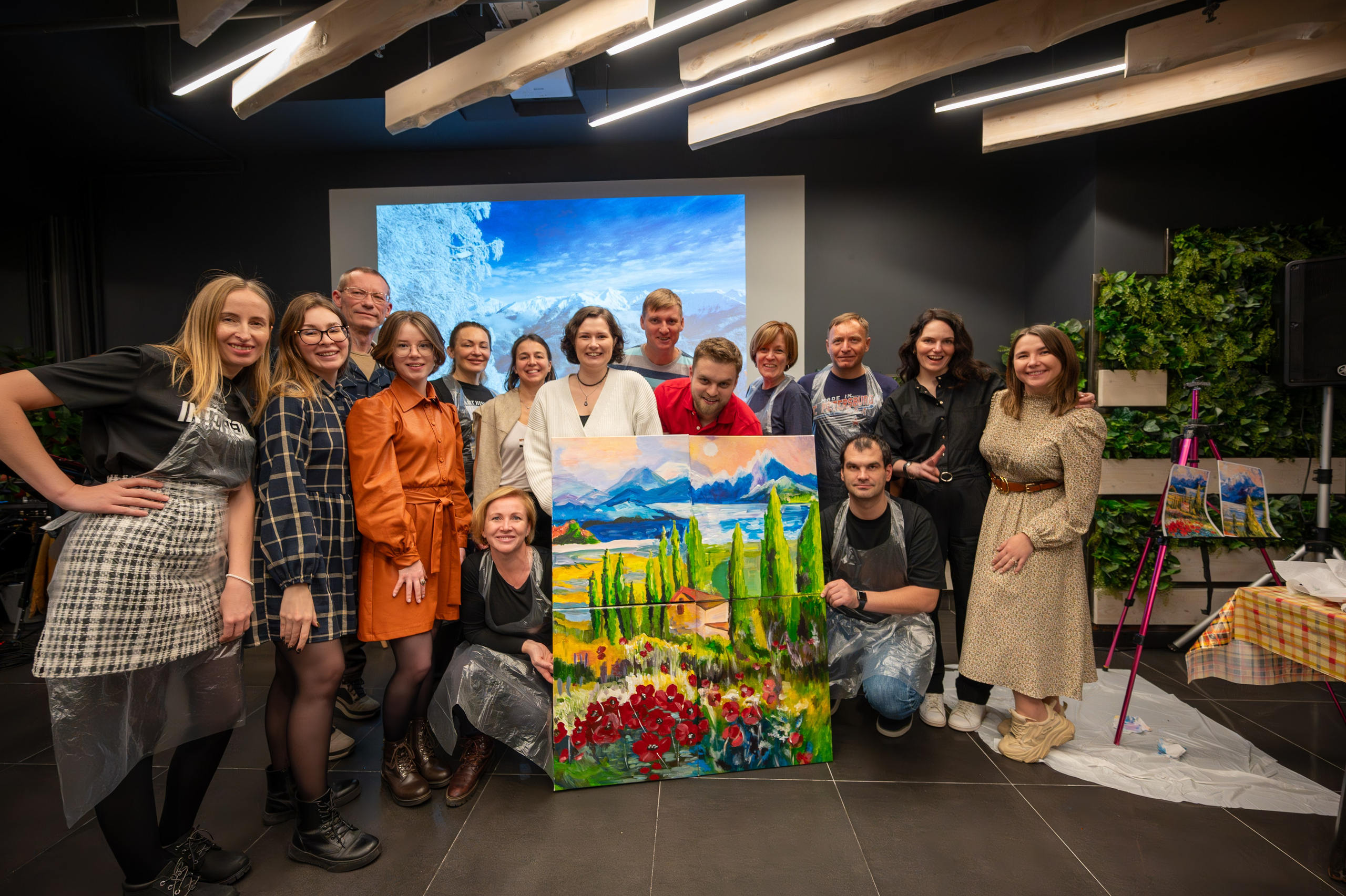 MICE мероприятие — мастер класс по акварели. Репортажный фотограф в Красной Поляне и Сочи Павлюченко Екатерина