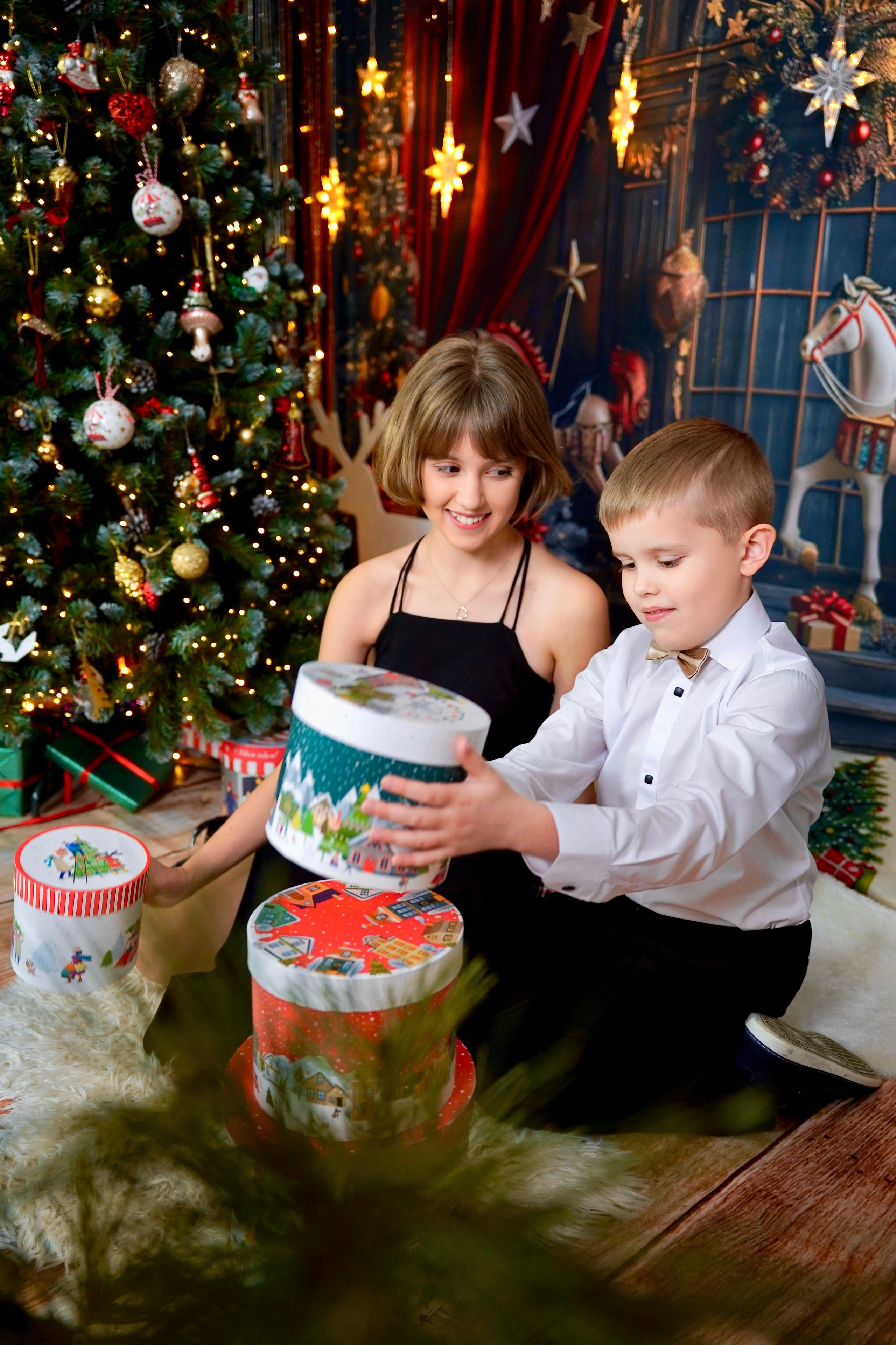 Новогодний фотопроект 2025 № 1. Семейный и детский фотограф Александра Гвоздикова