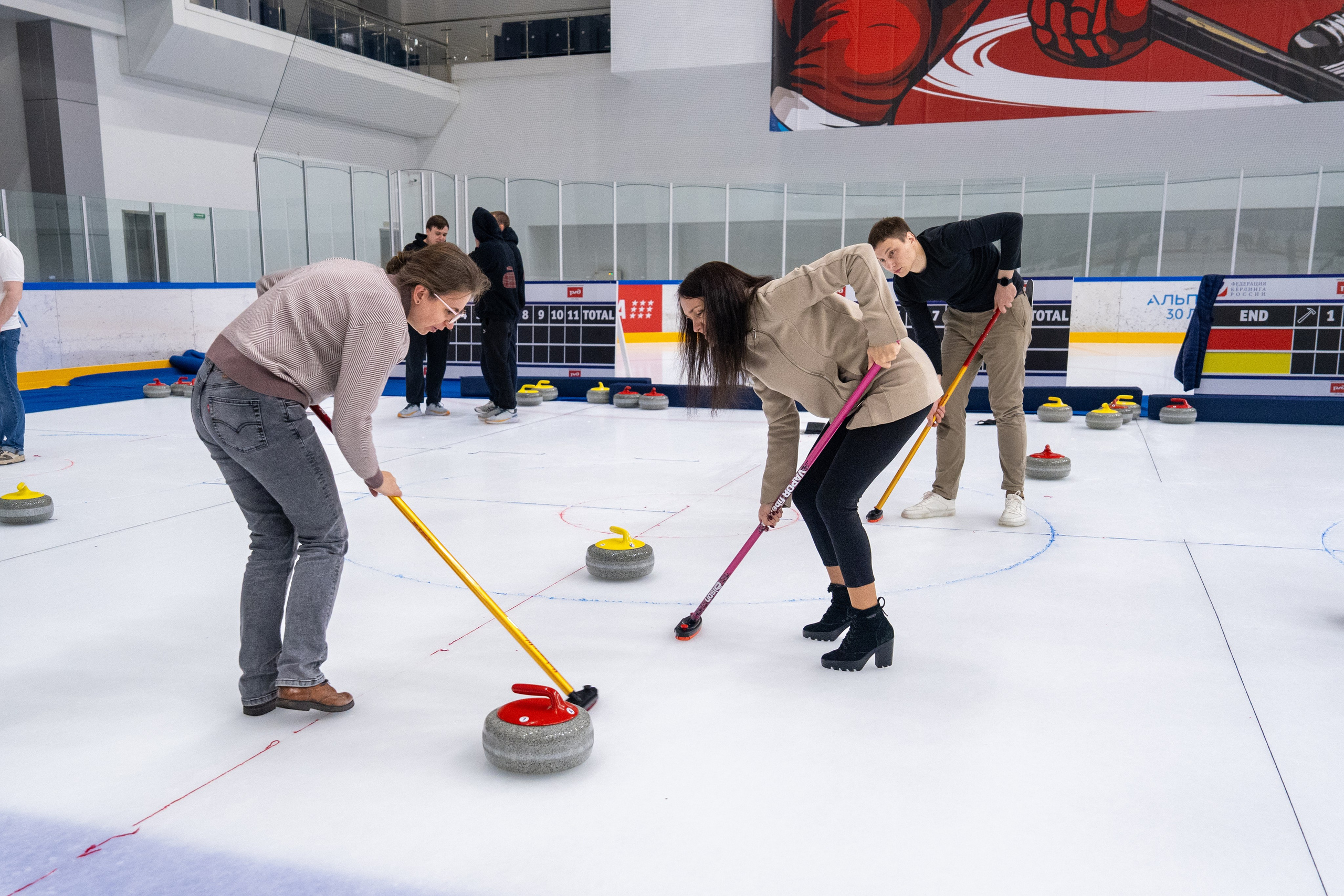 Керлинг для компании Р-Фарм. Репортажный фотограф в Красной Поляне и Сочи Павлюченко Екатерина