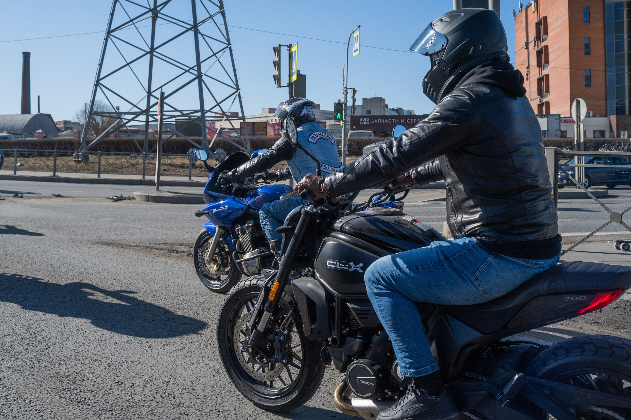 Весенний прохват мотоклуба Normans Riders MC. Концертный и репортажный фотограф в Санкт-Петербурге Слава Пахомов