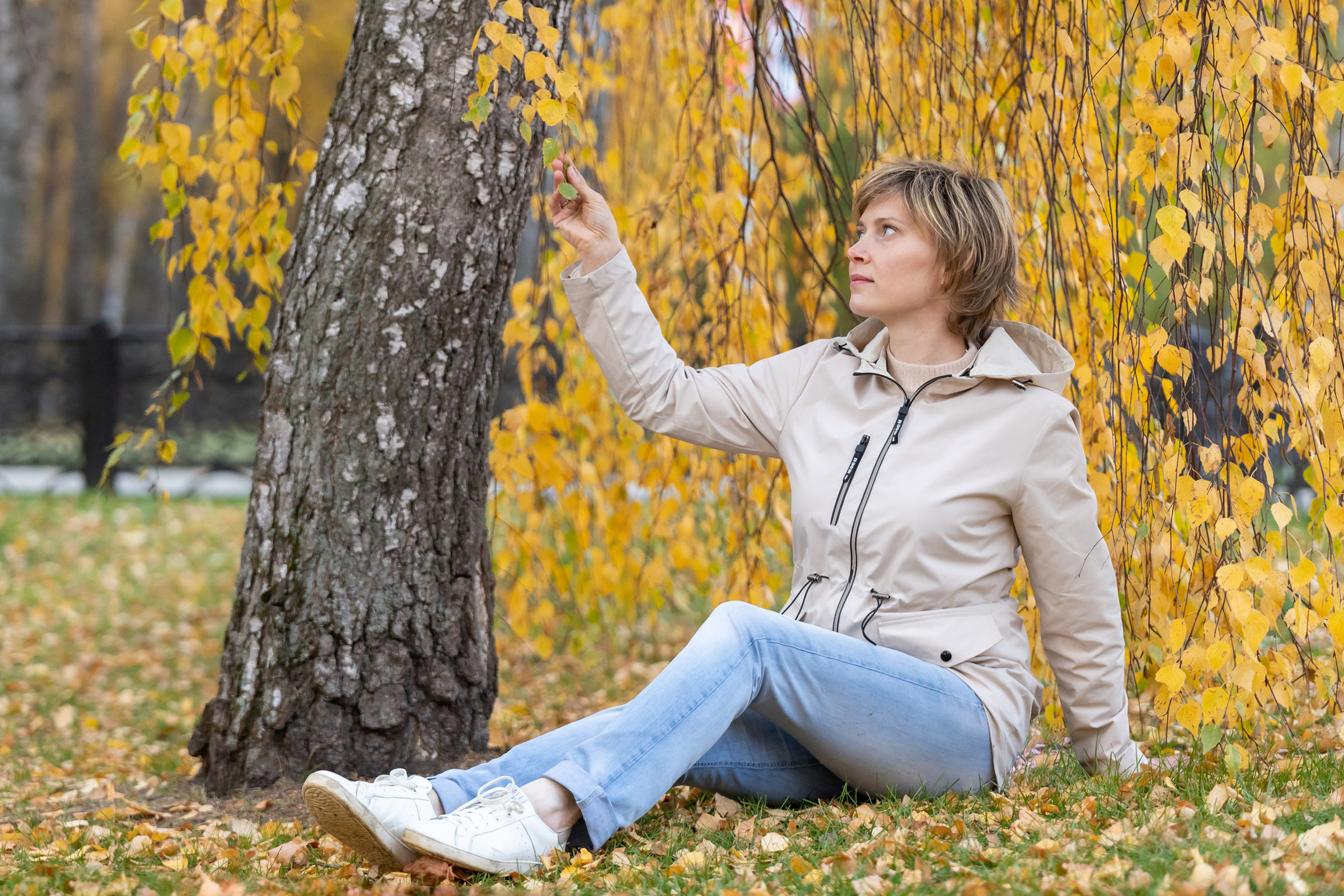 Золотая осень, фотосессия за 10 минут вечером. «Золотой час». Фотограф в Туле Крупский АнДРей. Фотостудия «КАДР71» в Туле