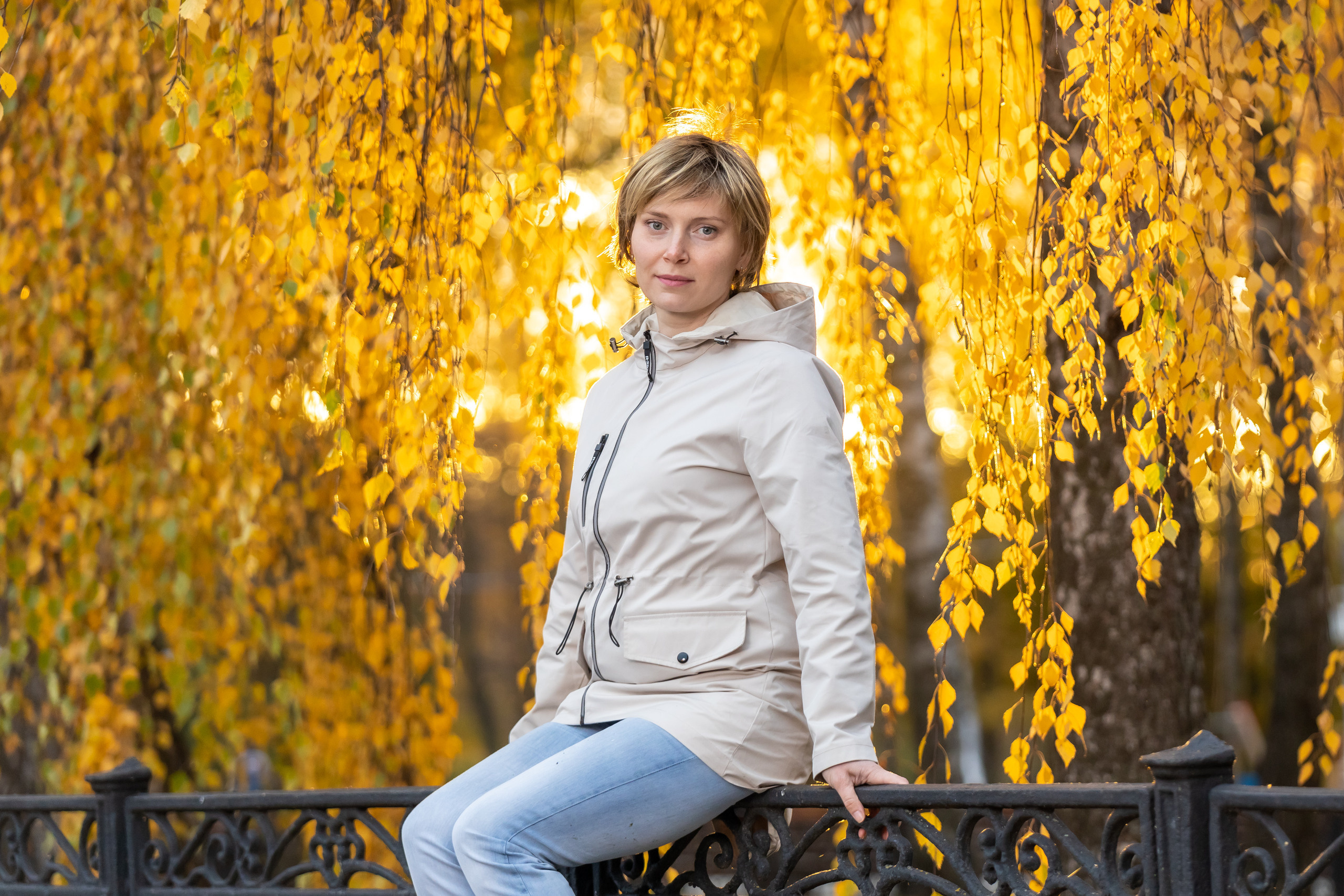 Золотая осень, фотосессия за 10 минут вечером. «Золотой час». Фотограф в Туле Крупский АнДРей. Фотостудия «КАДР71» в Туле