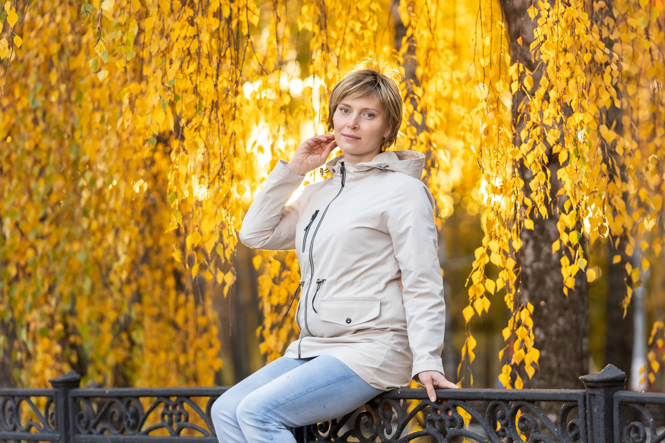 Золотая осень, фотосессия за 10 минут вечером. «Золотой час». Фотограф в Туле Крупский АнДРей. Фотостудия «КАДР71» в Туле