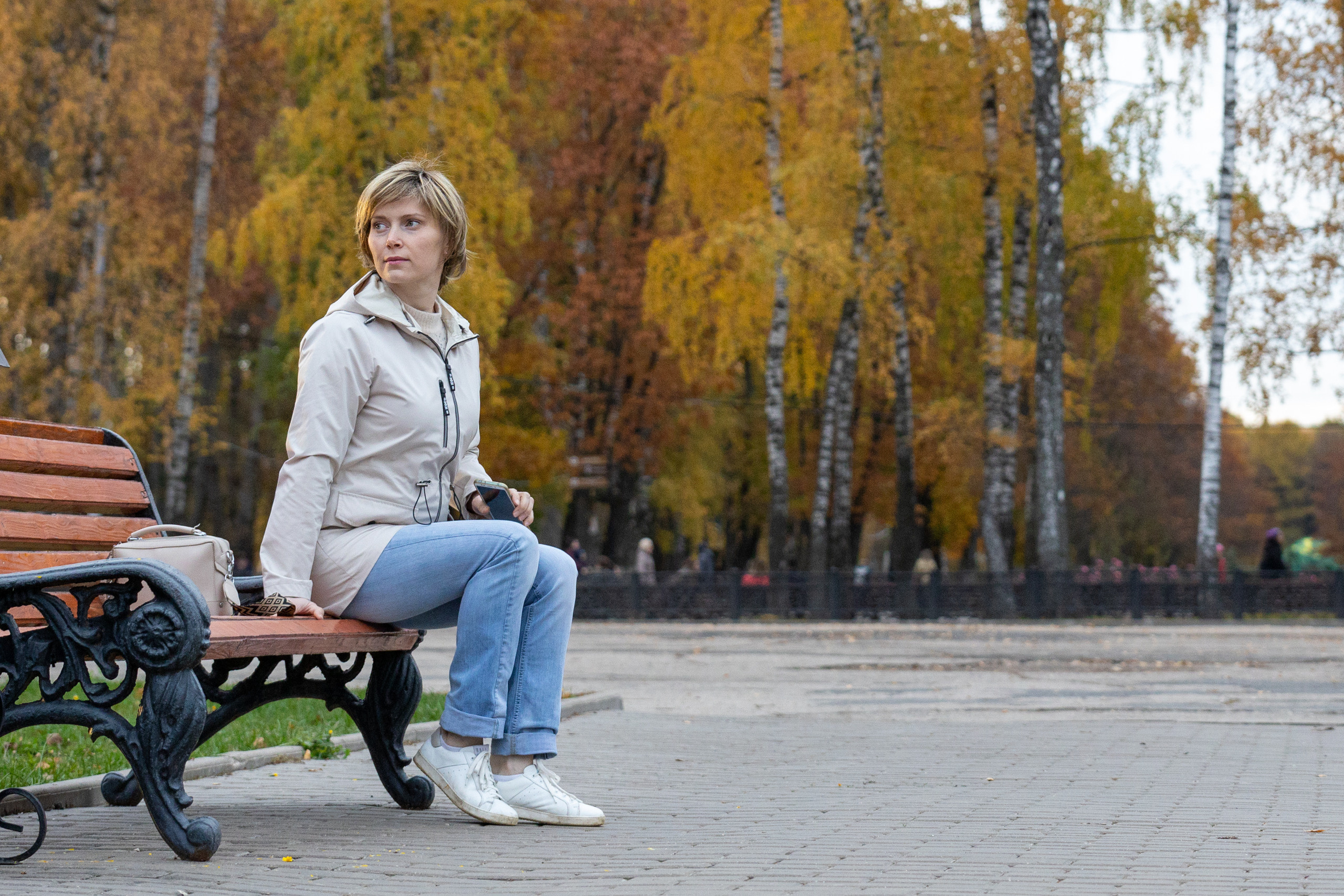 Золотая осень, фотосессия за 10 минут вечером. «Золотой час». Фотограф в Туле Крупский АнДРей. Фотостудия «КАДР71» в Туле