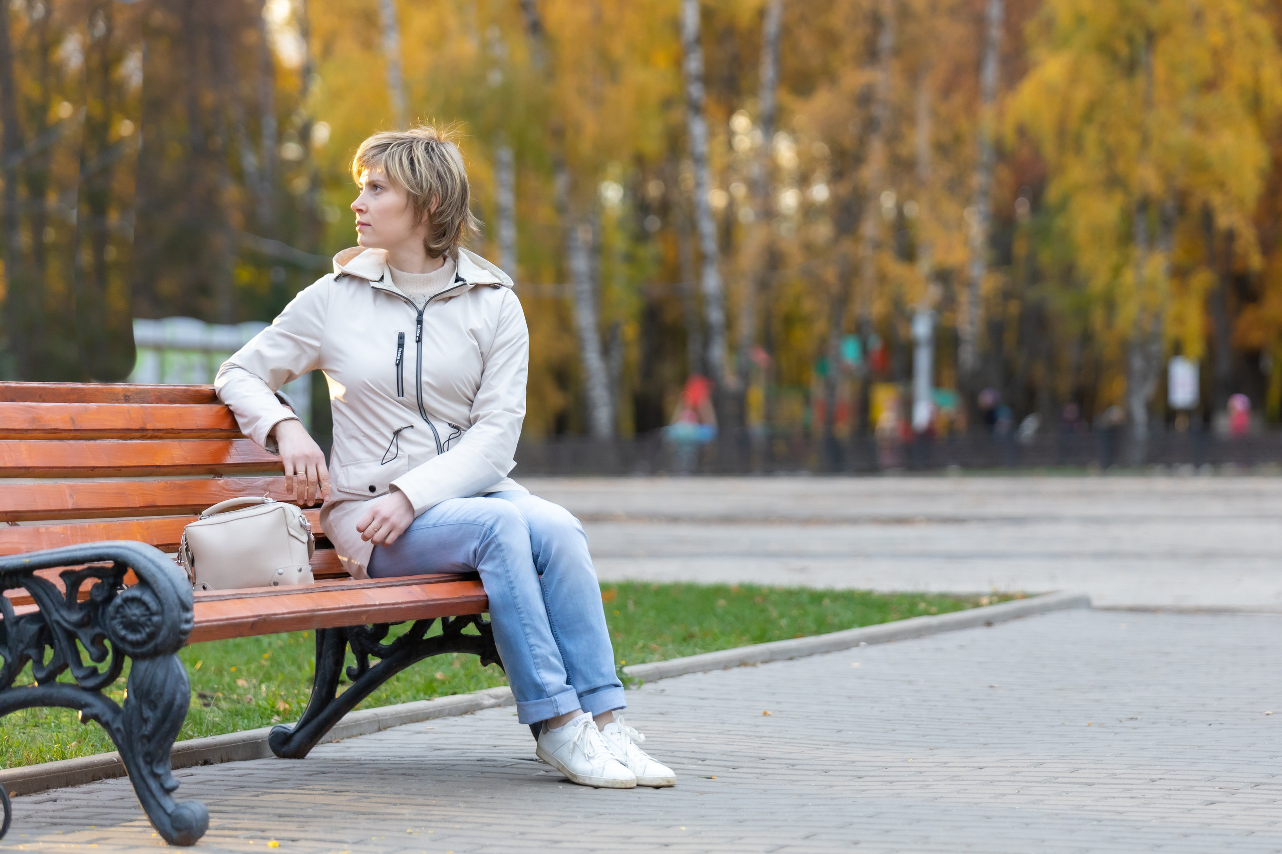Золотая осень, фотосессия за 10 минут вечером. «Золотой час». Фотограф в Туле Крупский АнДРей. Фотостудия «КАДР71» в Туле