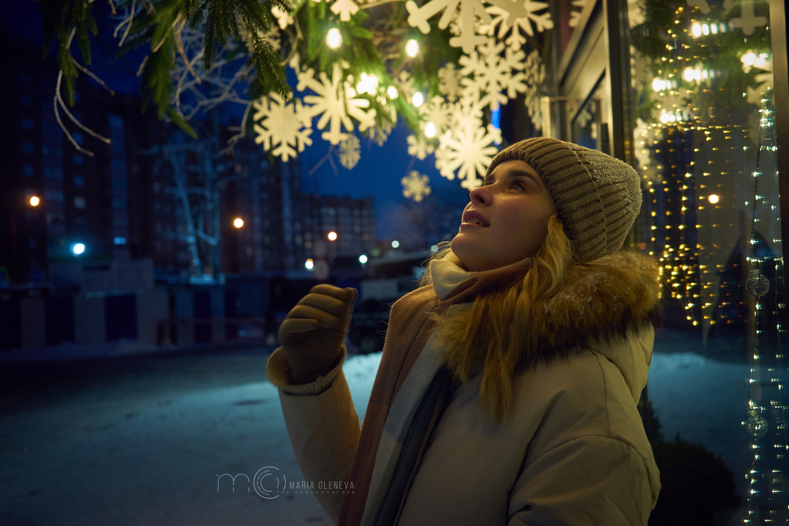 Зимний вечер с Аней. Фотограф Мария Оленева