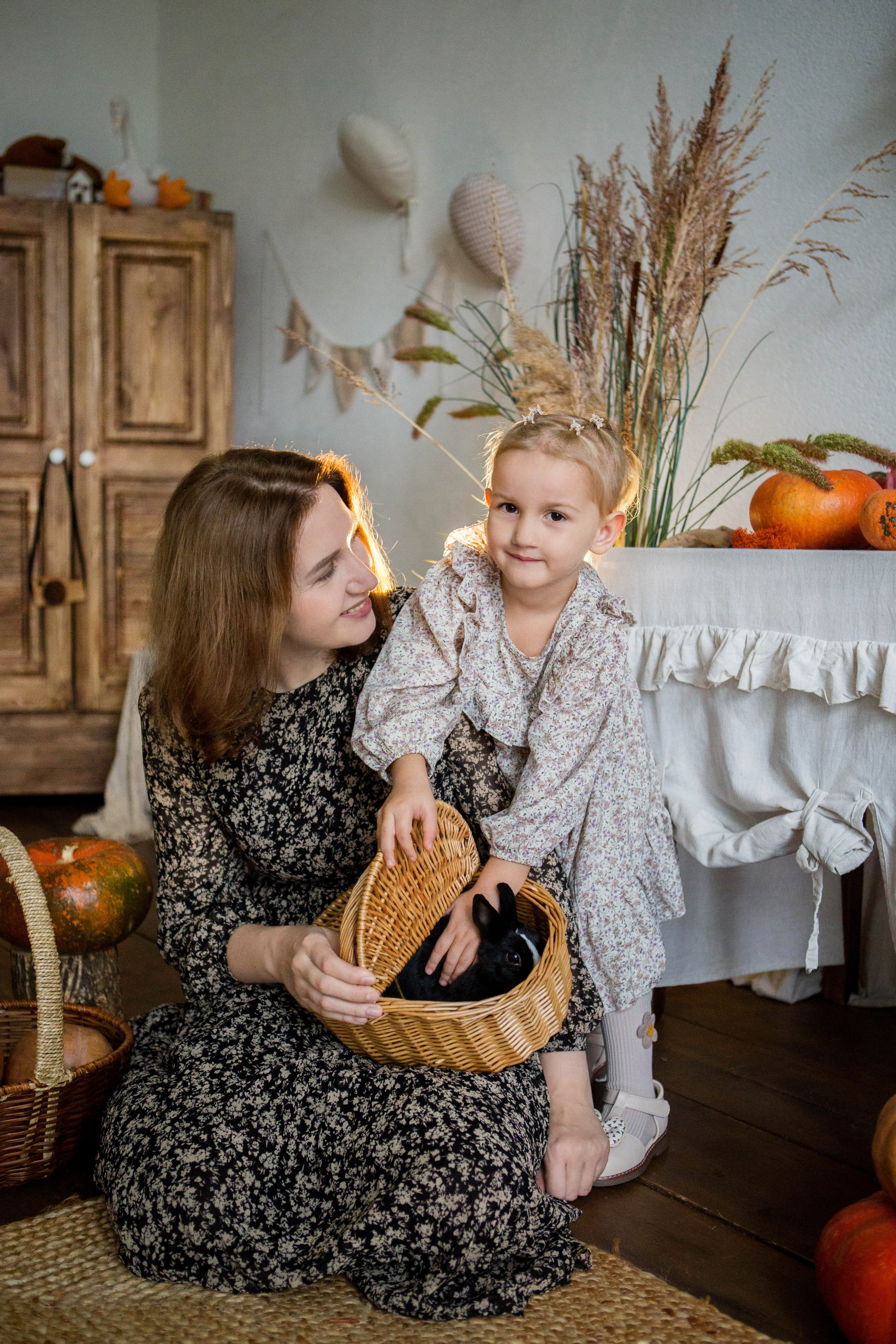 «Осень. Тыквы. Кролики». Фотостудия «Menstone». Свадебный семейный и детский фотограф в Краснодаре Карина Федоровская