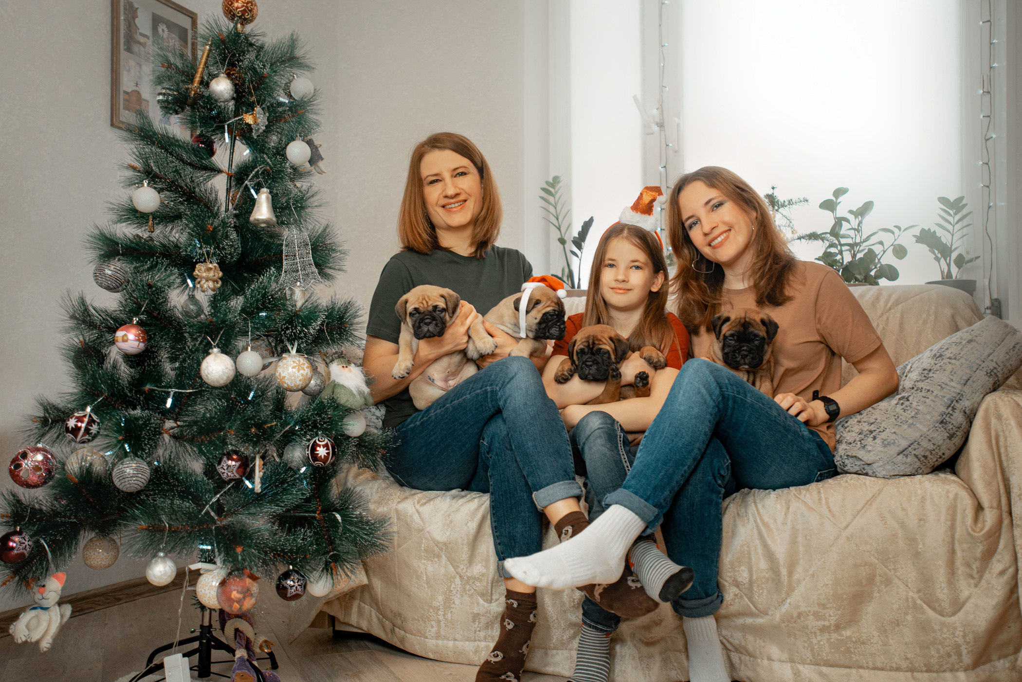 Семейная съемка с щенками. Фотограф — анималист Саратов/Москва|Плужникова Юлия