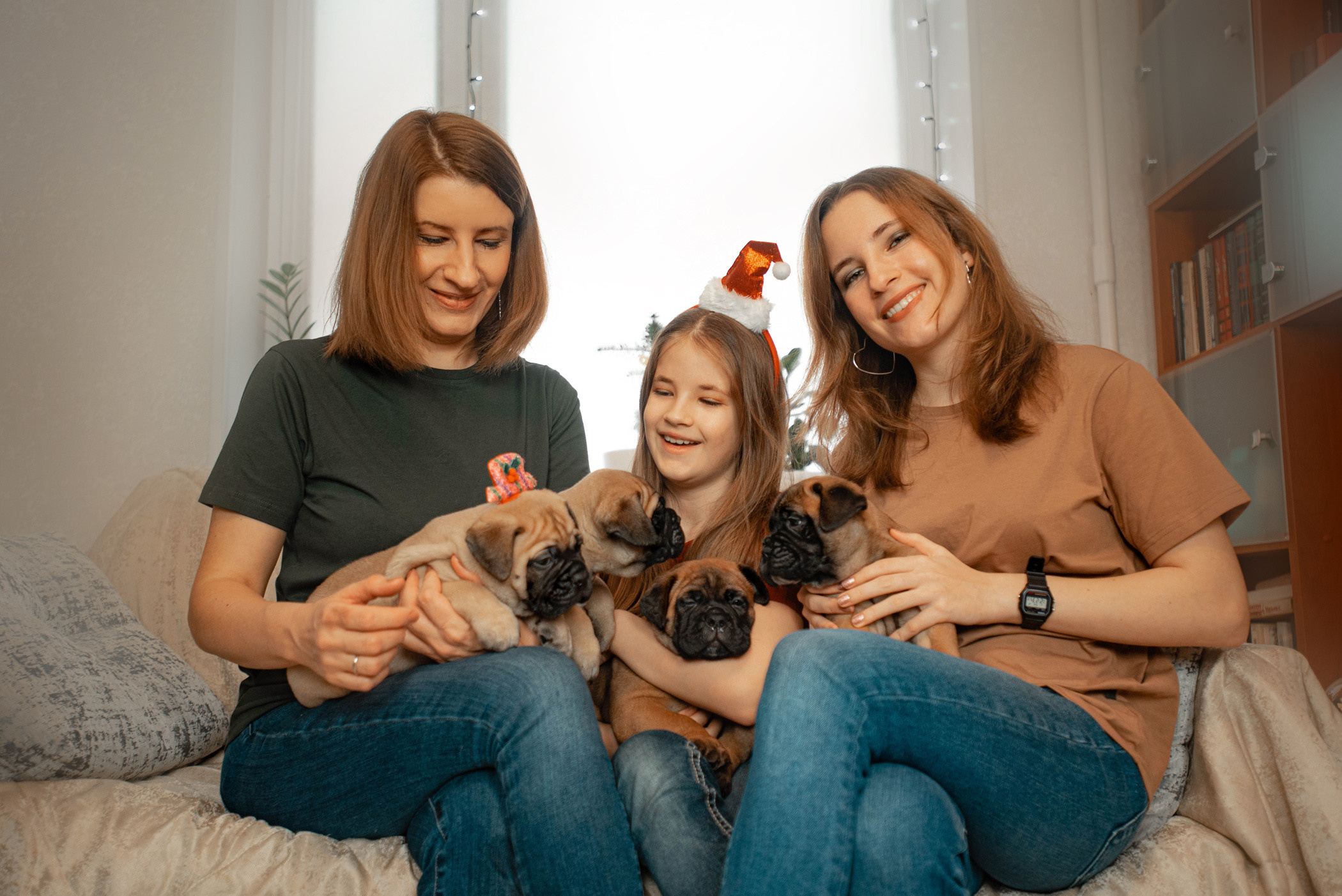 Семейная съемка с щенками. Фотограф — анималист Саратов/Москва|Плужникова Юлия