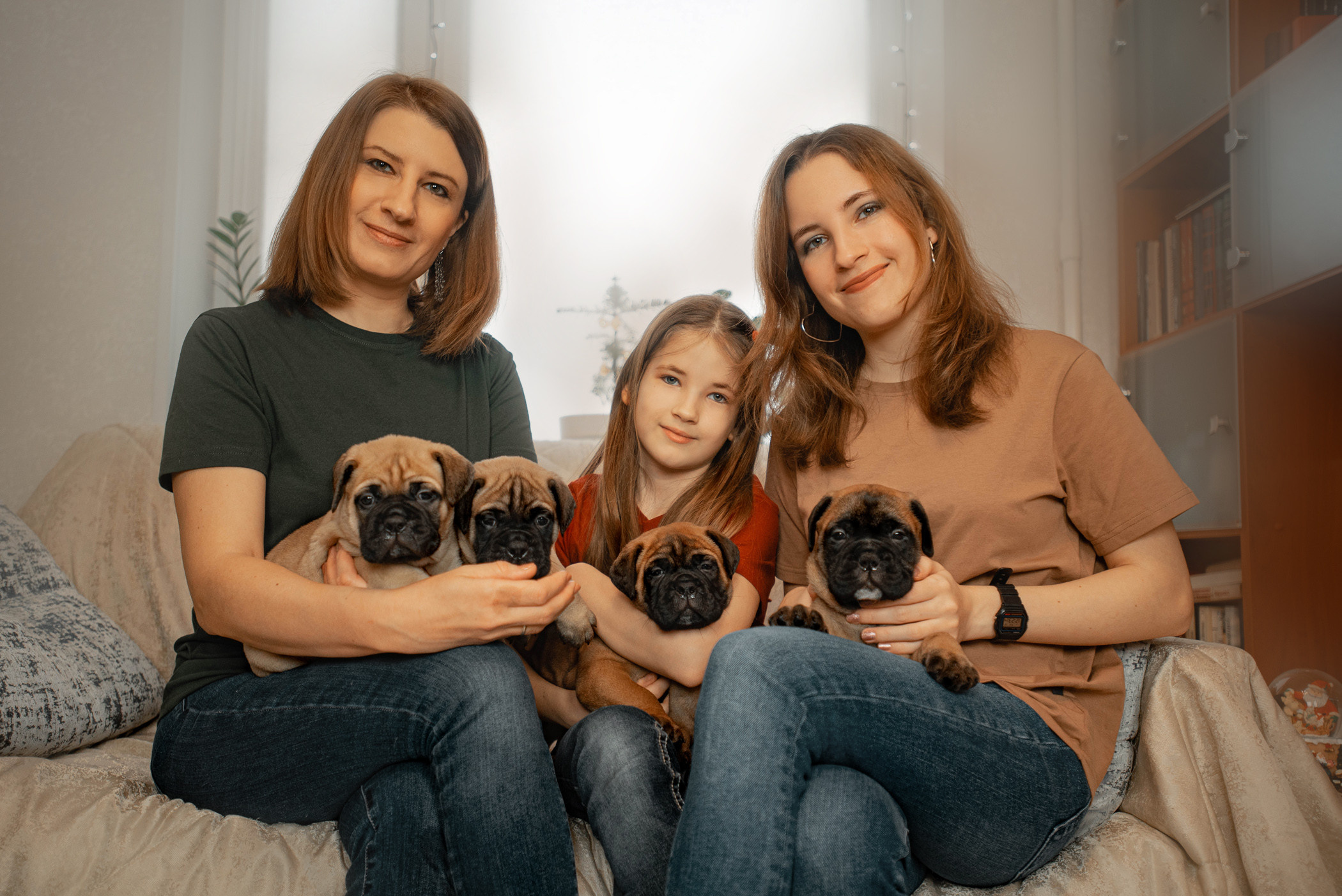 Семейная съемка с щенками. Фотограф — анималист Саратов/Москва|Плужникова Юлия