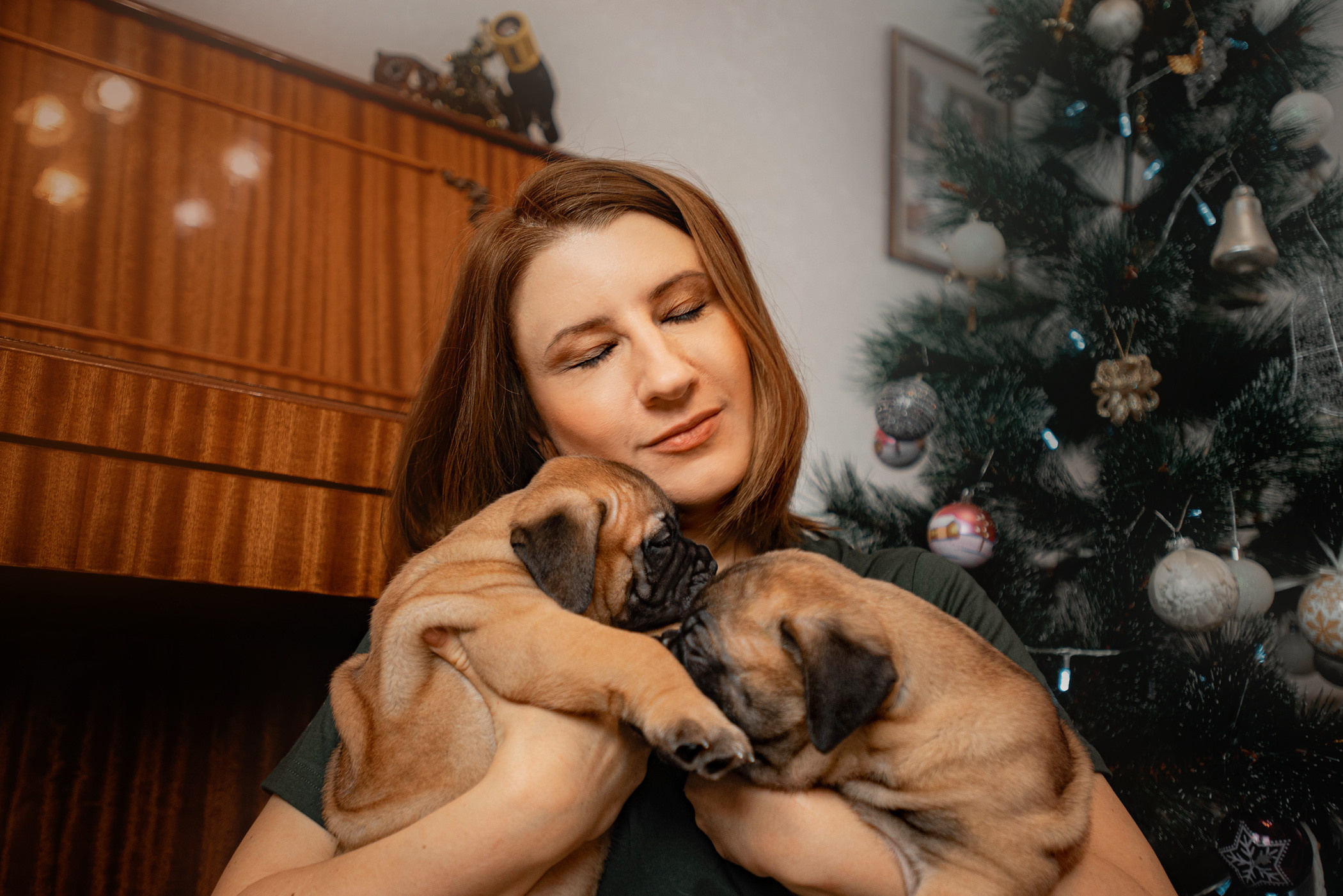 Семейная съемка с щенками. Фотограф — анималист Саратов/Москва|Плужникова Юлия