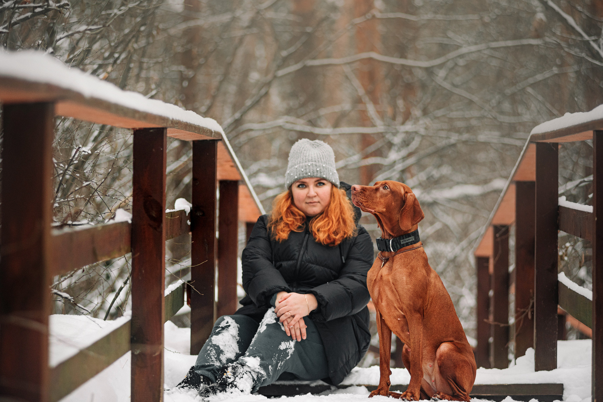 Семья Доры — прогулка с Леной и Лешей. Фотограф — анималист Саратов/Москва|Плужникова Юлия