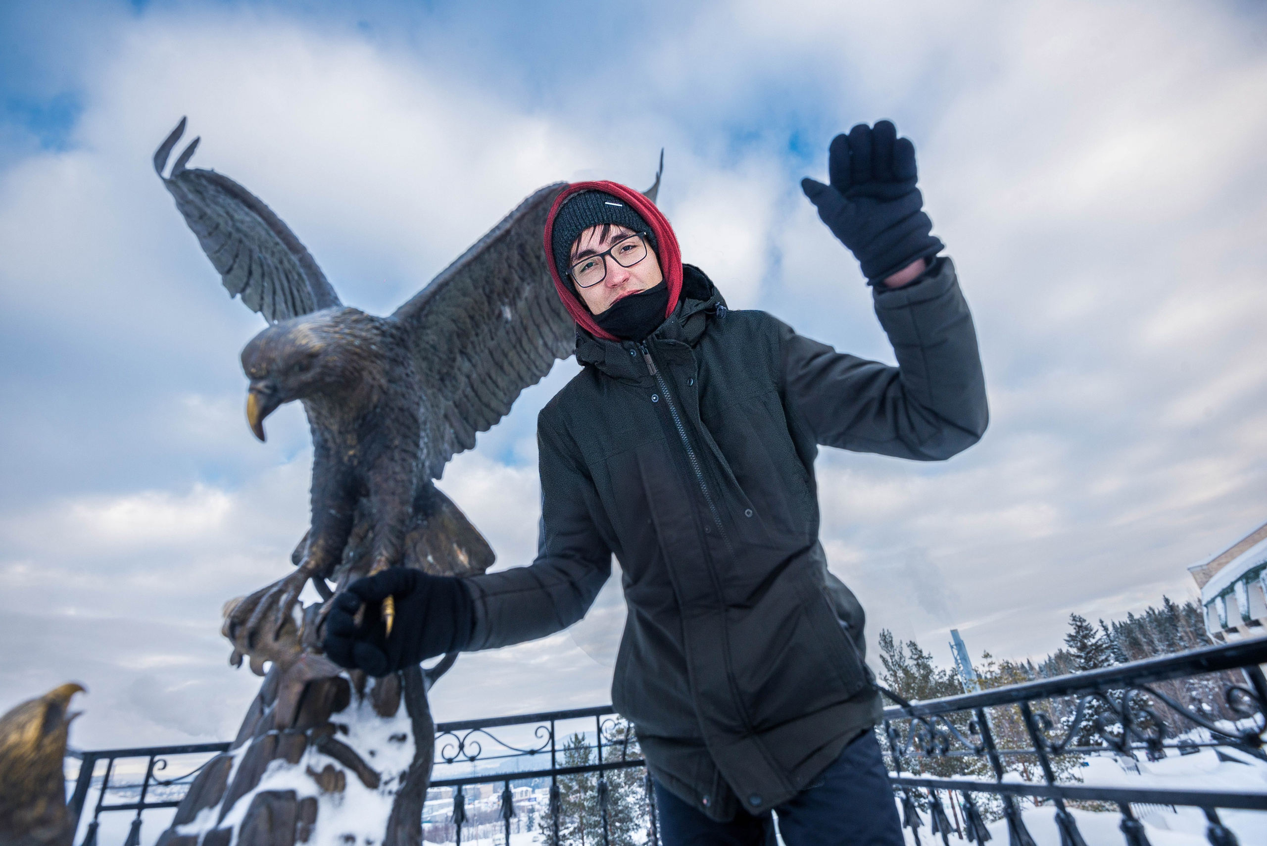 Таганай Семибратка, Парк Бажова, ледяной фонтан 06.01.2024. Свадебный фотограф на Урале Виктор Соколов