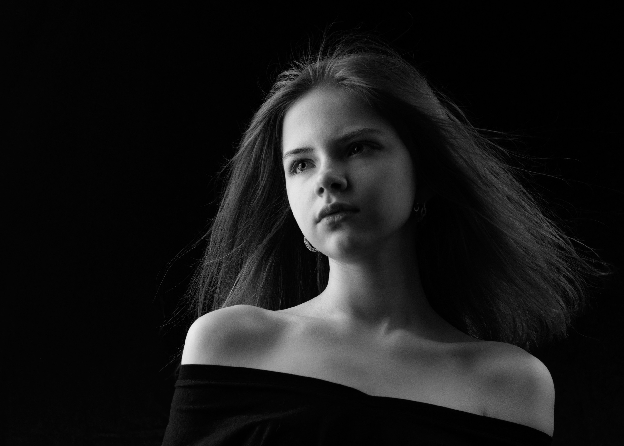 Детский студийный портрет в москве young girl model