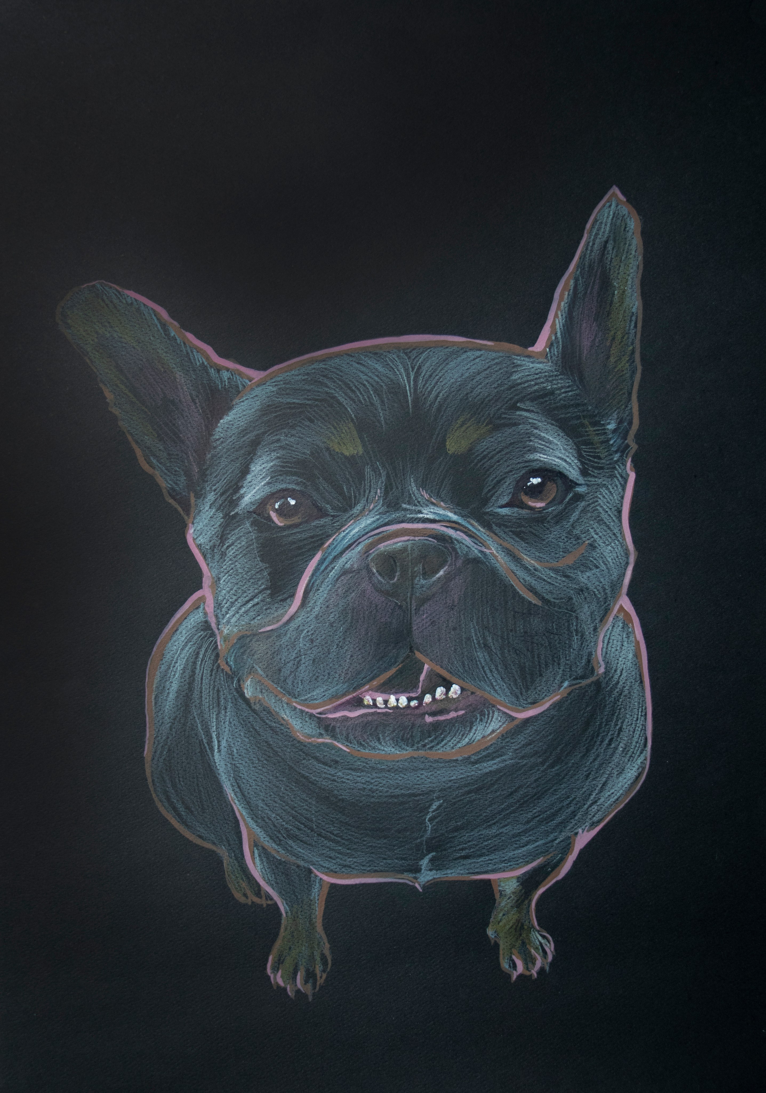 Портрет Anastasia, карандаши, маркер, 29,7*42см