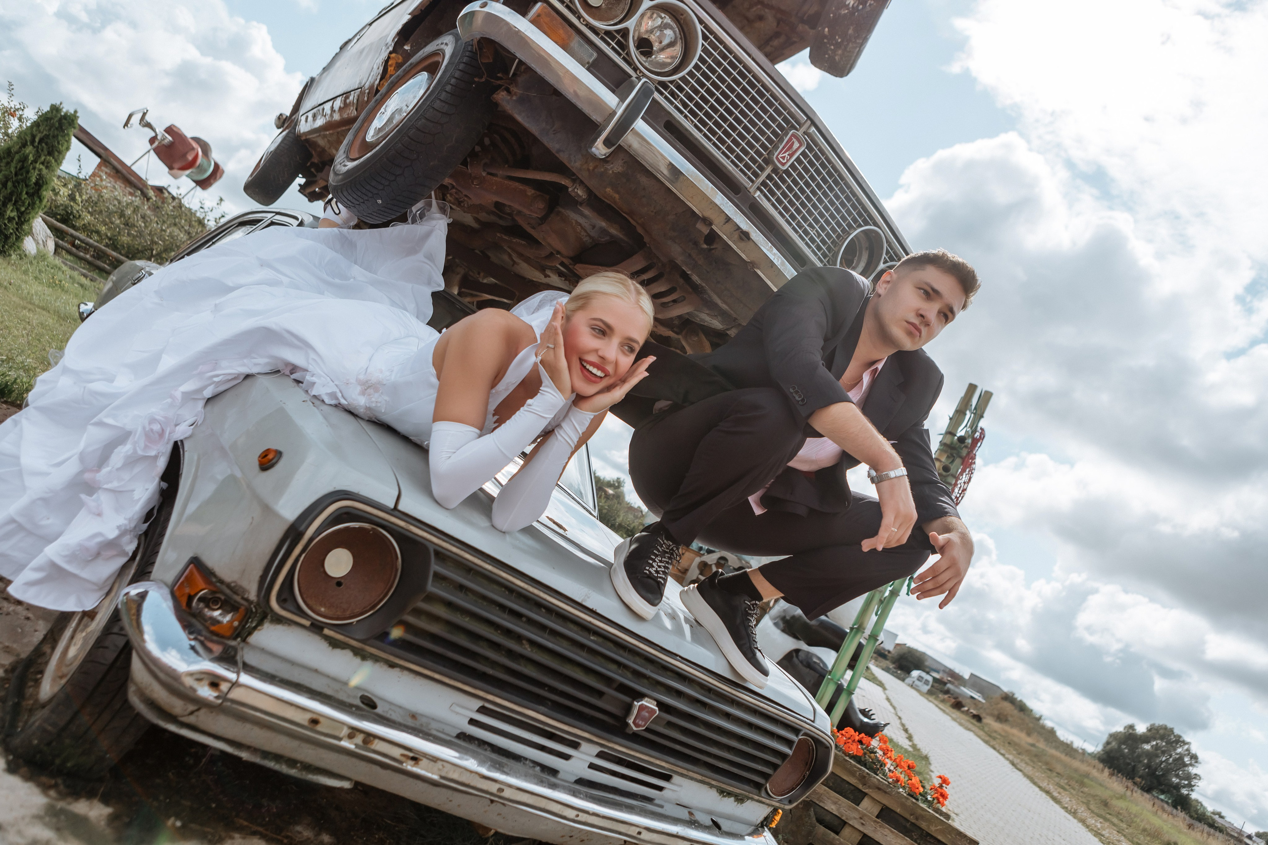 Свадьба в стиле 90х. Свадебный фотограф  Калининград | Москва|