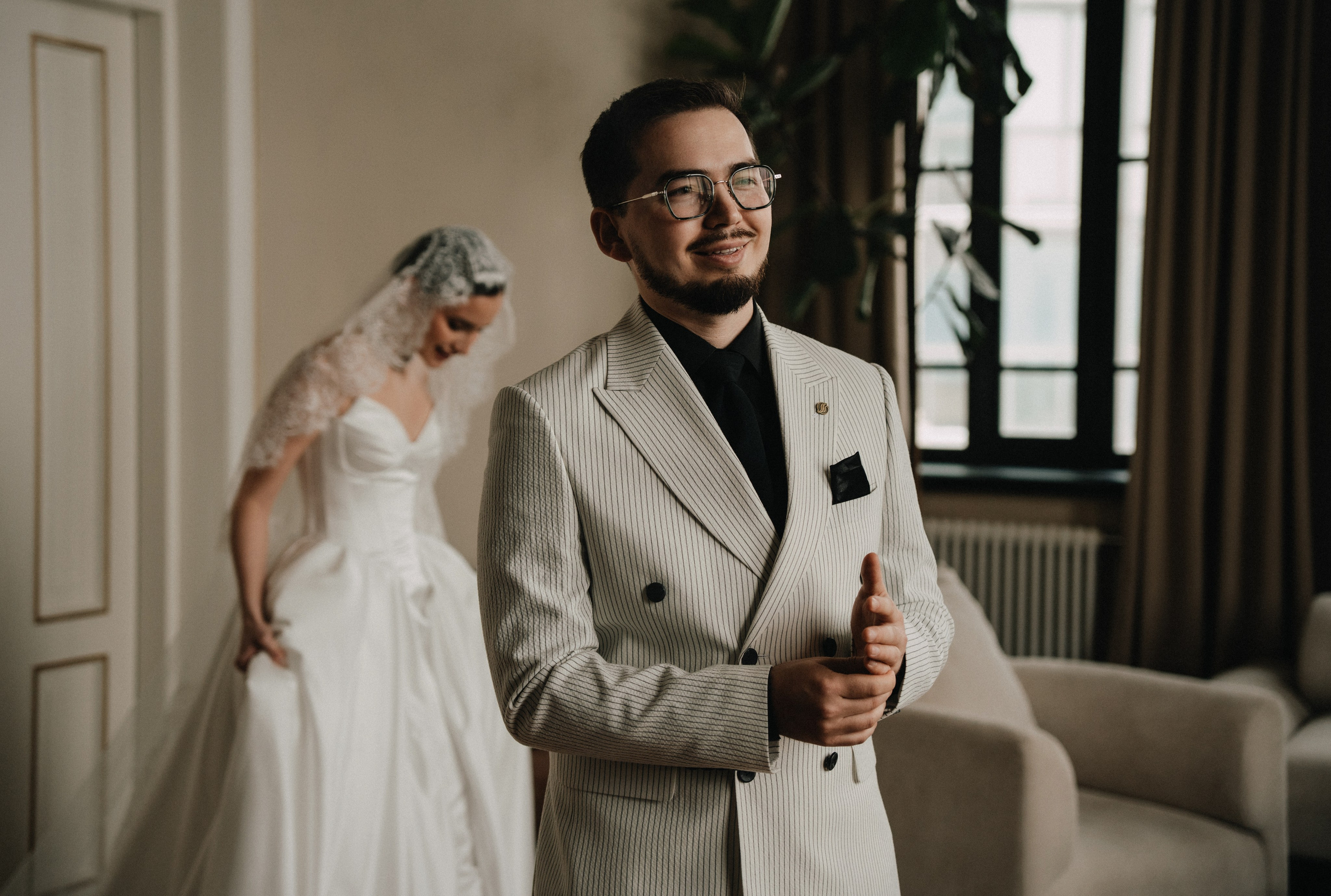 Свадебная фотосессия в Санкт-Петербурге. Утро невесты. особняк Балинского. Федосова Елизавета - свадебный фотограф СПб.