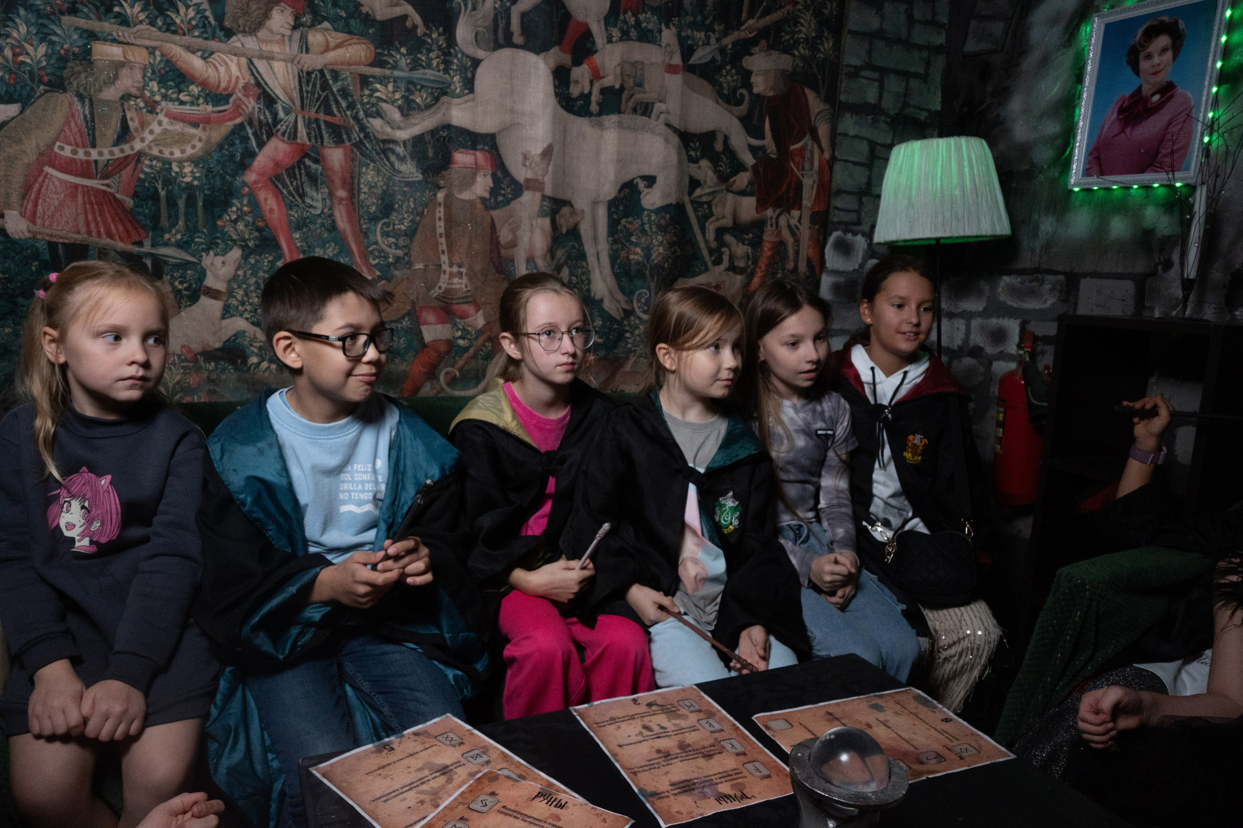 День рождения ребенка в «Подземелье Слизерин». Фотограф мероприятий в Москве