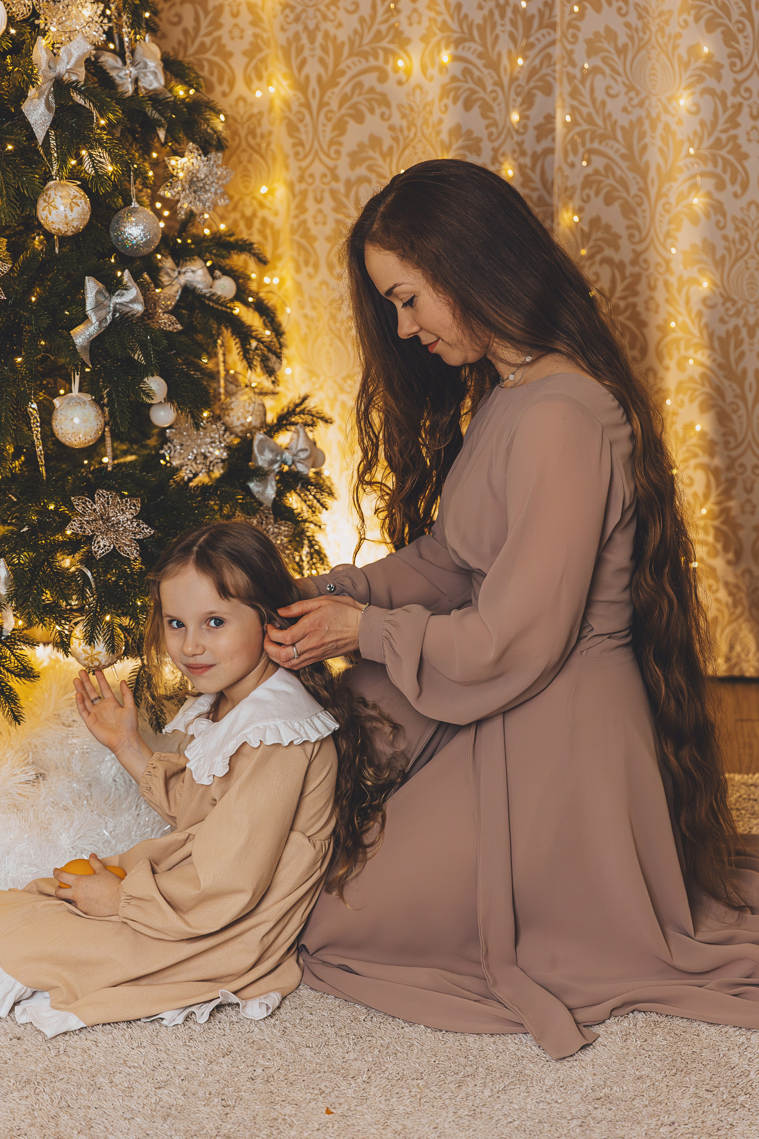Семейная новогодняя домашняя фотосессия. Семейный и женский фотограф в Москве Надежда Воробьева